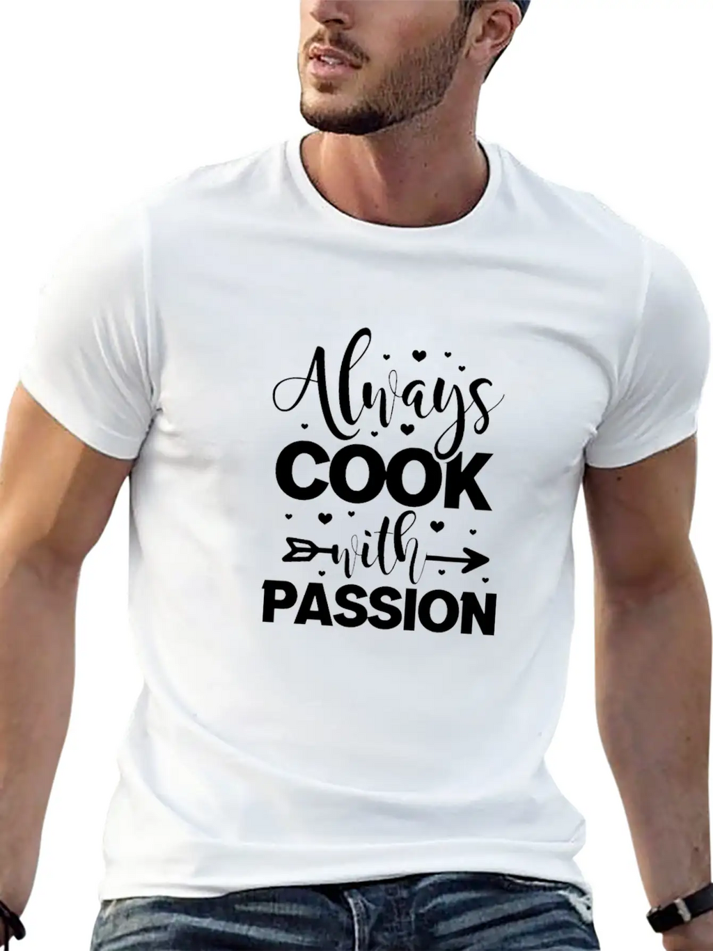 Always Cook With Passion Cooking Stylish Everyday T-Shirt – Unisex Basic Cotton Tee
