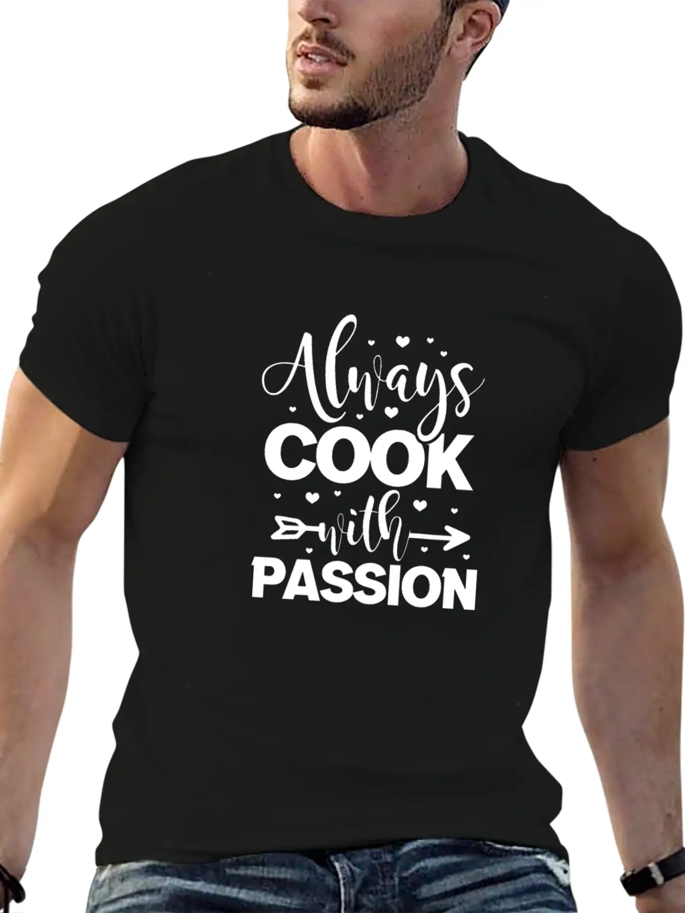 Always Cook With Passion Cooking Stylish Everyday T-Shirt – Unisex Basic Cotton Tee