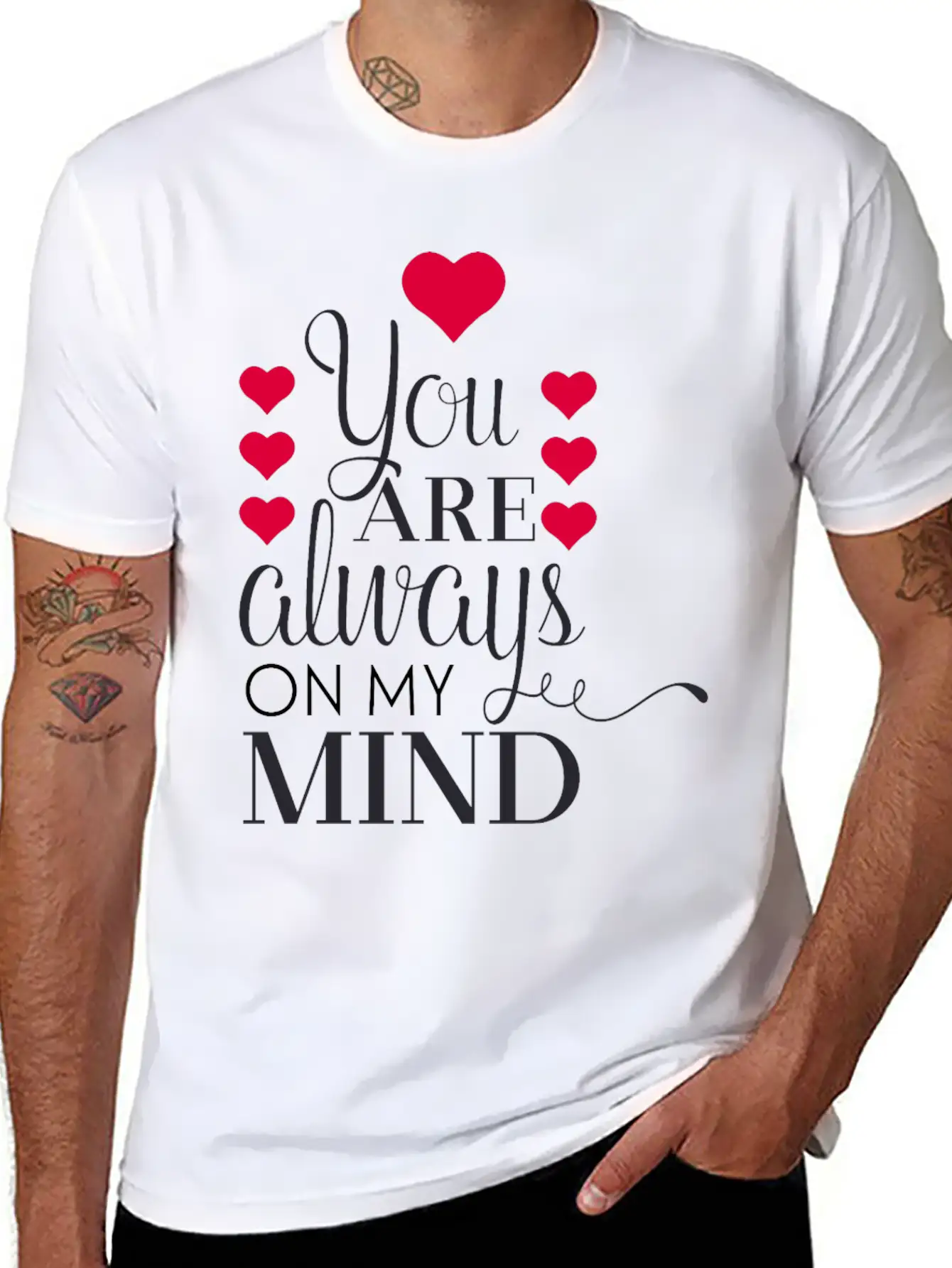Always On My Mind Stylish Everyday T-Shirt – Unisex Basic Cotton Tee