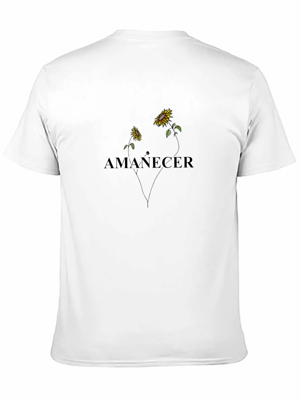AMANECER Unisex Short Sleeve Soft Cotton T-Shirt – Casual Everyday Wear