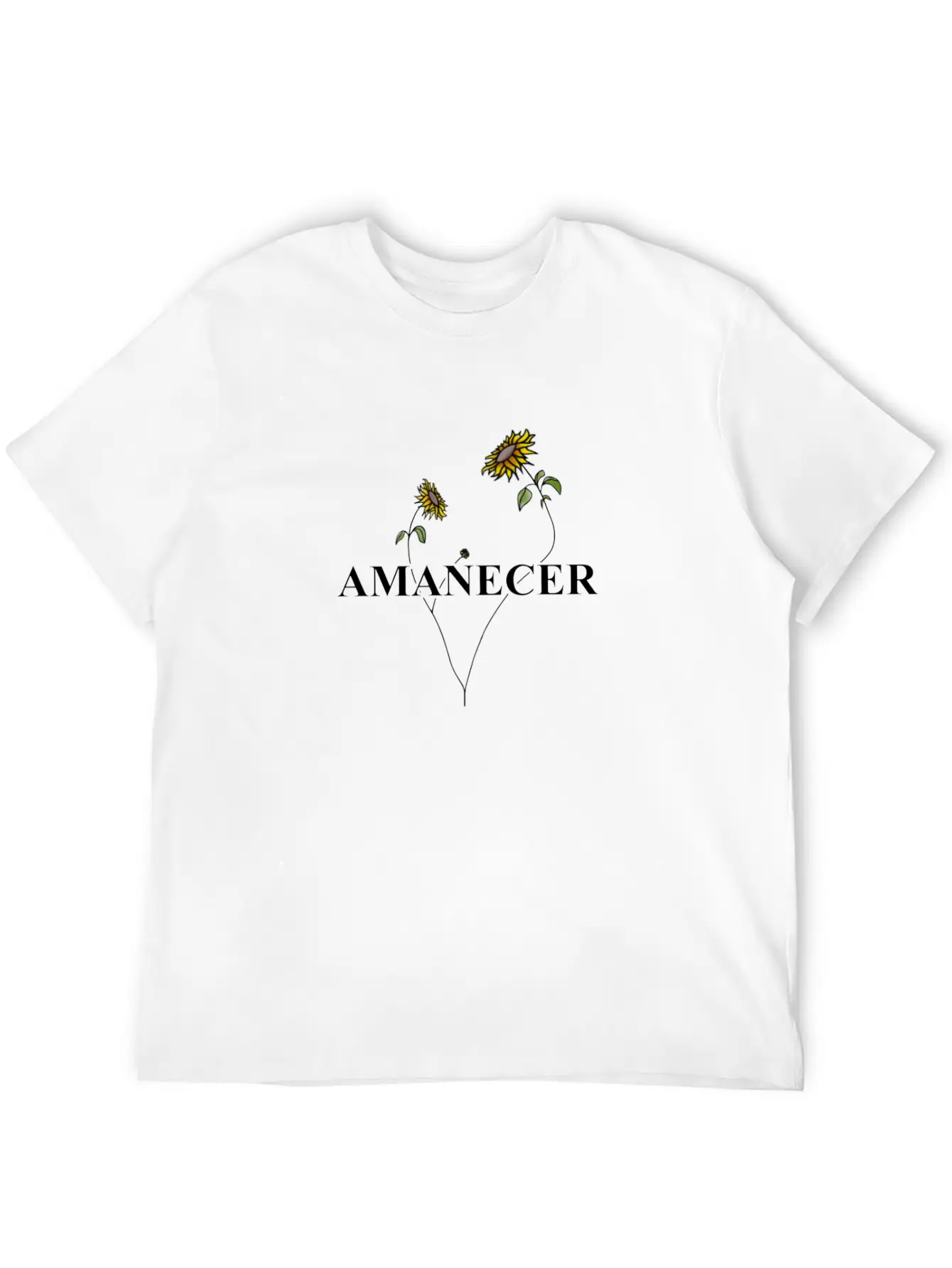 AMANECER Unisex Short Sleeve Soft Cotton T-Shirt – Casual Everyday Wear