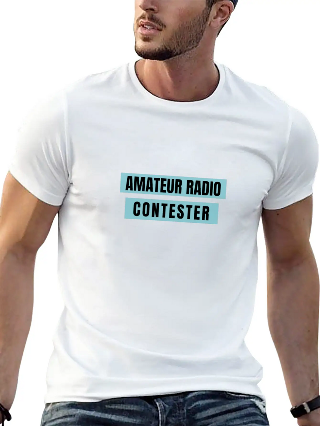 Amateur Radio Contester Unisex Short Sleeve Soft Cotton T-Shirt – Casual Everyday Wear