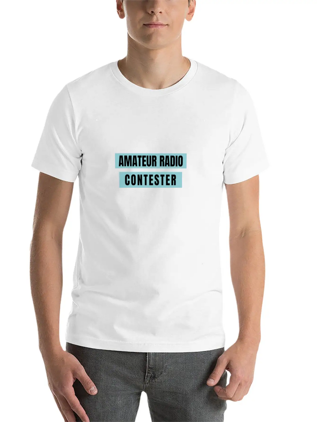Amateur Radio Contester Unisex Short Sleeve Soft Cotton T-Shirt – Casual Everyday Wear