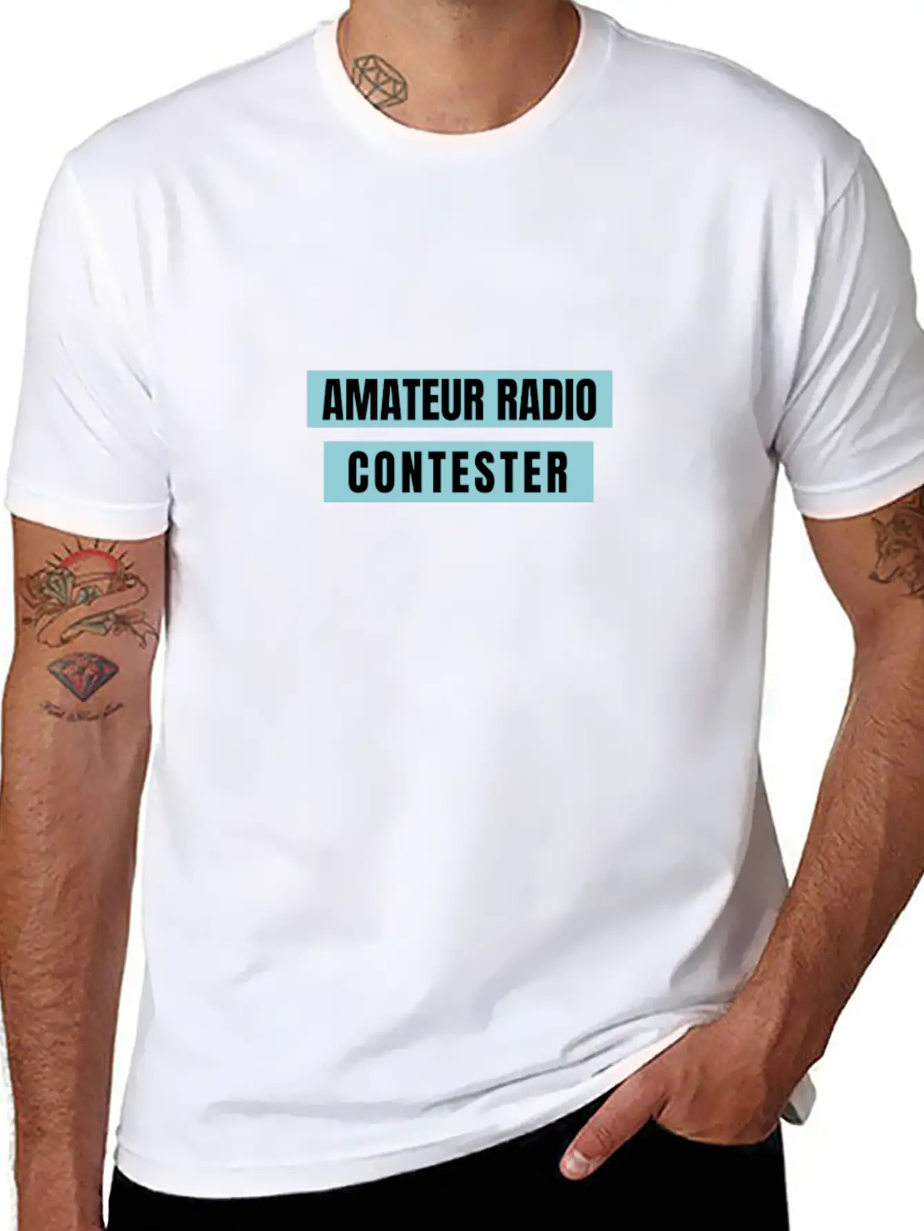 Amateur Radio Contester Unisex Short Sleeve Soft Cotton T-Shirt – Casual Everyday Wear