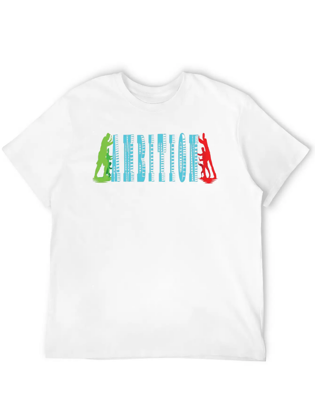 Ambition Classic Fit Graphic Tee For Daily Comfort – Unisex Cotton Shirt