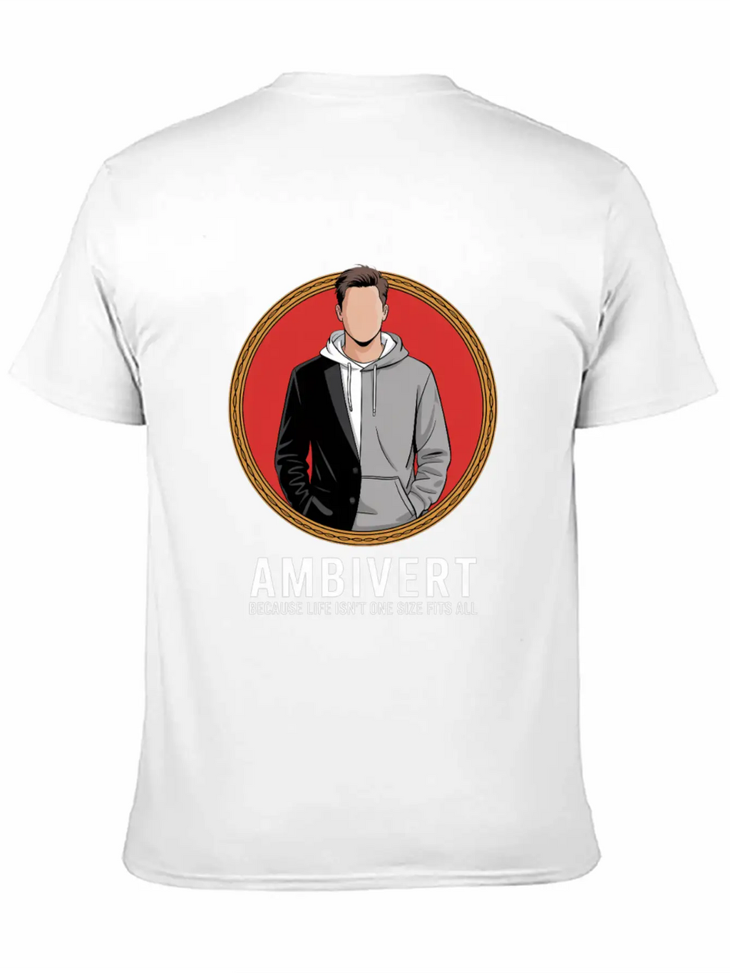 Ambivert Because Life Isn’t One Size Fits All Casual Graphic T-Shirt – Simple And Comfortable Daily Wear
