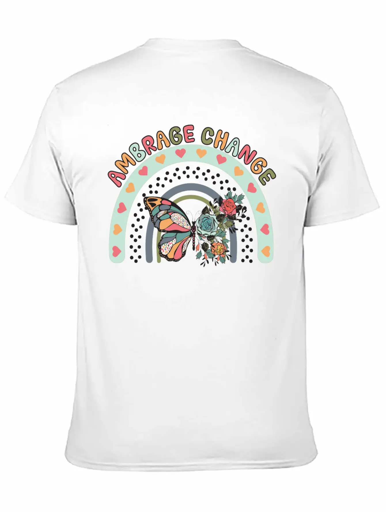 Ambrage Change Unisex Casual T-Shirt – Clean Design For Daily Comfort