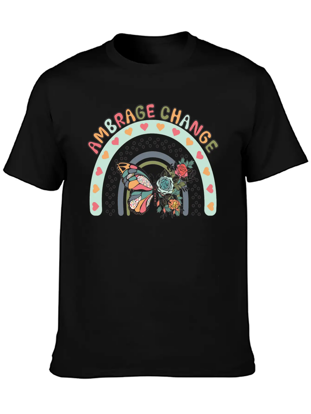 Ambrage Change Unisex Casual T-Shirt – Clean Design For Daily Comfort