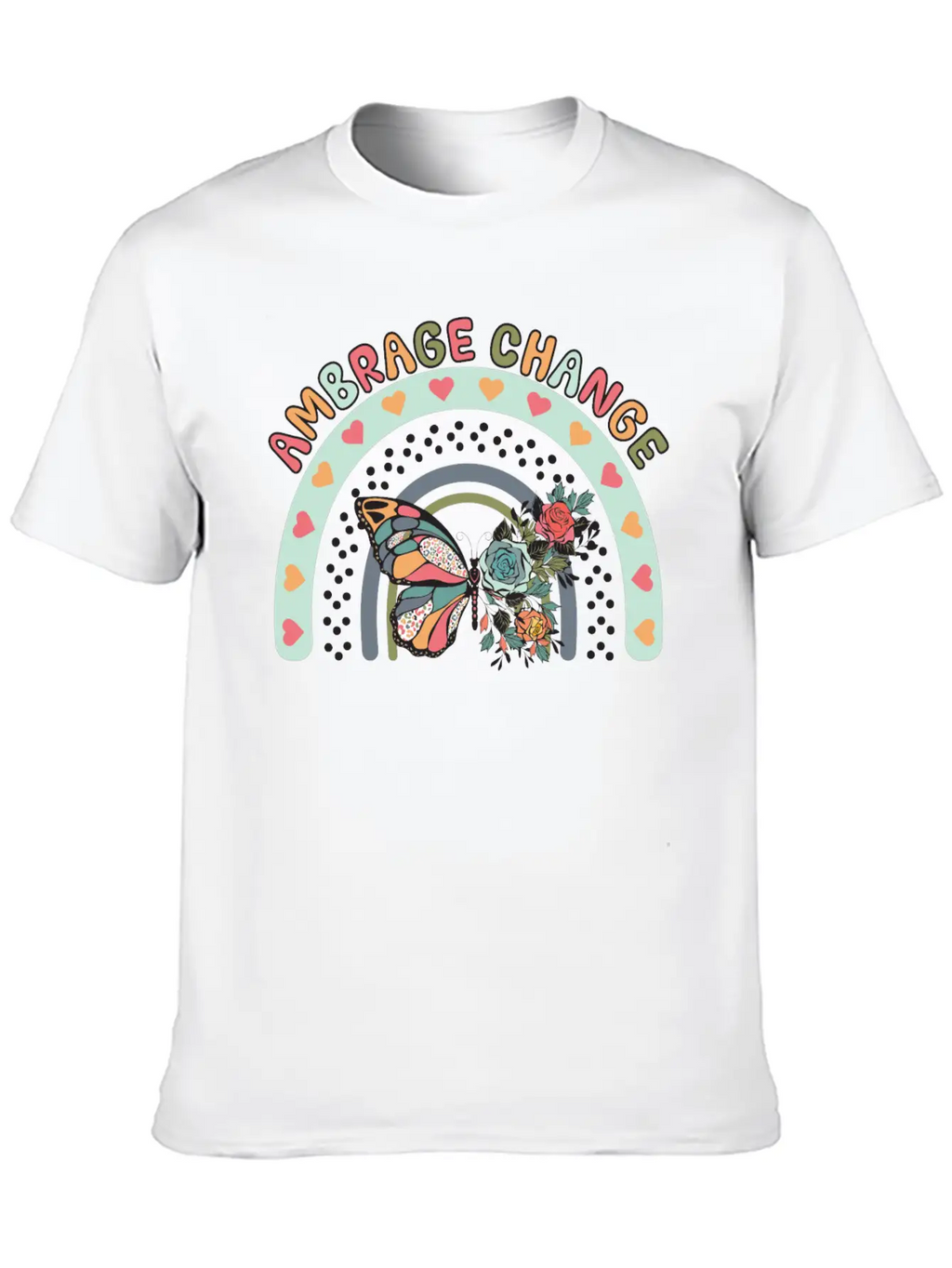 Ambrage Change Unisex Casual T-Shirt – Clean Design For Daily Comfort