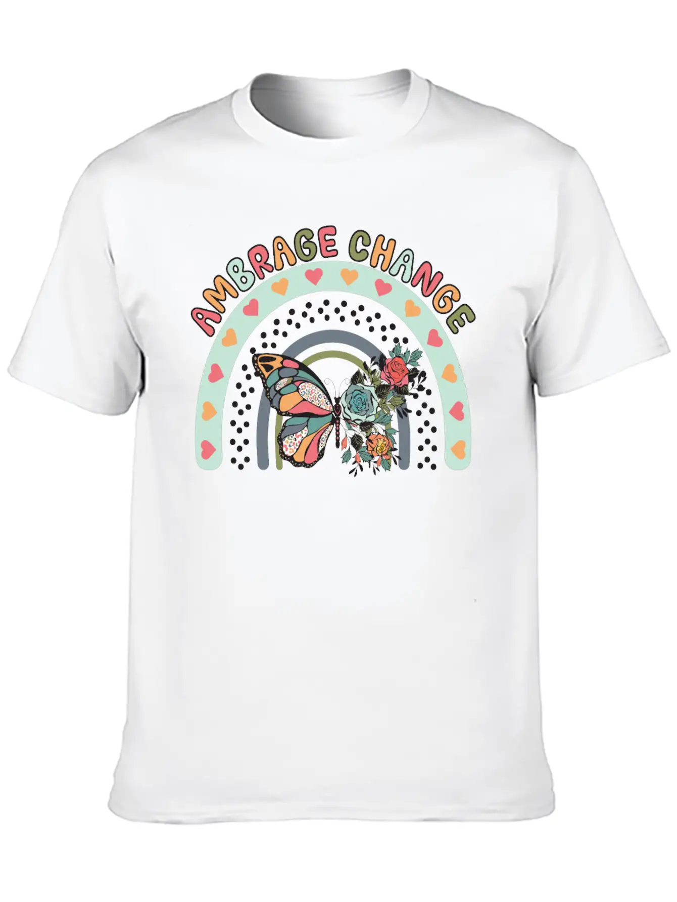 Ambrage Change Unisex Casual T-Shirt – Clean Design For Daily Comfort