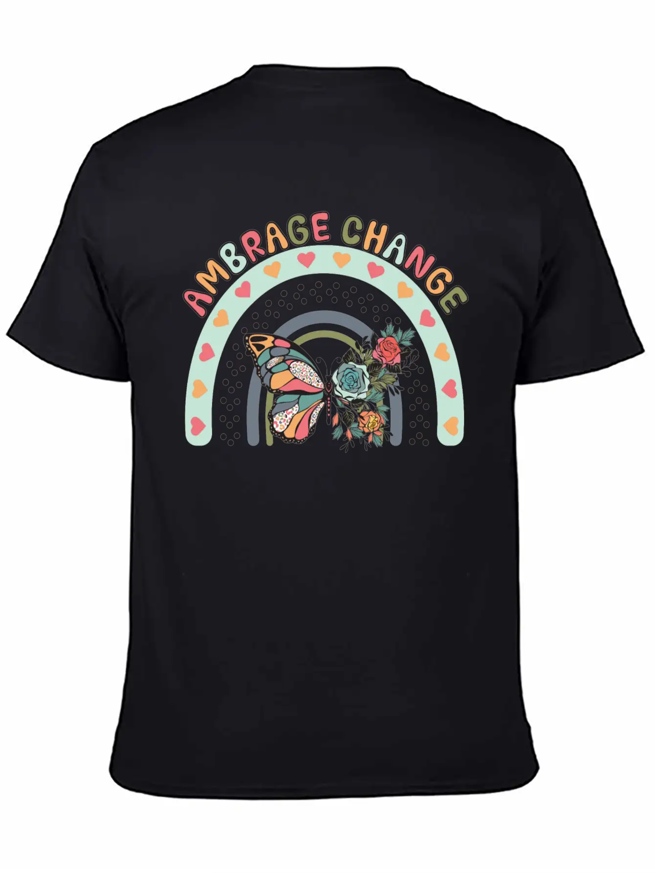 Ambrage Change Unisex Casual T-Shirt – Clean Design For Daily Comfort