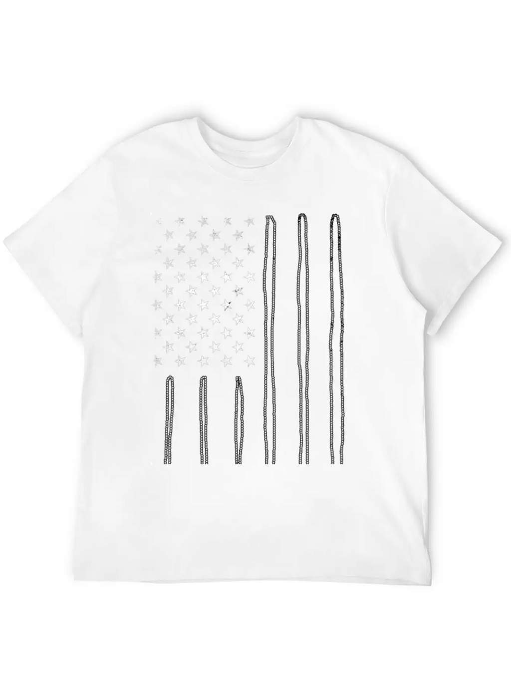 America Flag Dog Tag Unisex Short Sleeve Soft Cotton T-Shirt – Casual Everyday Wear