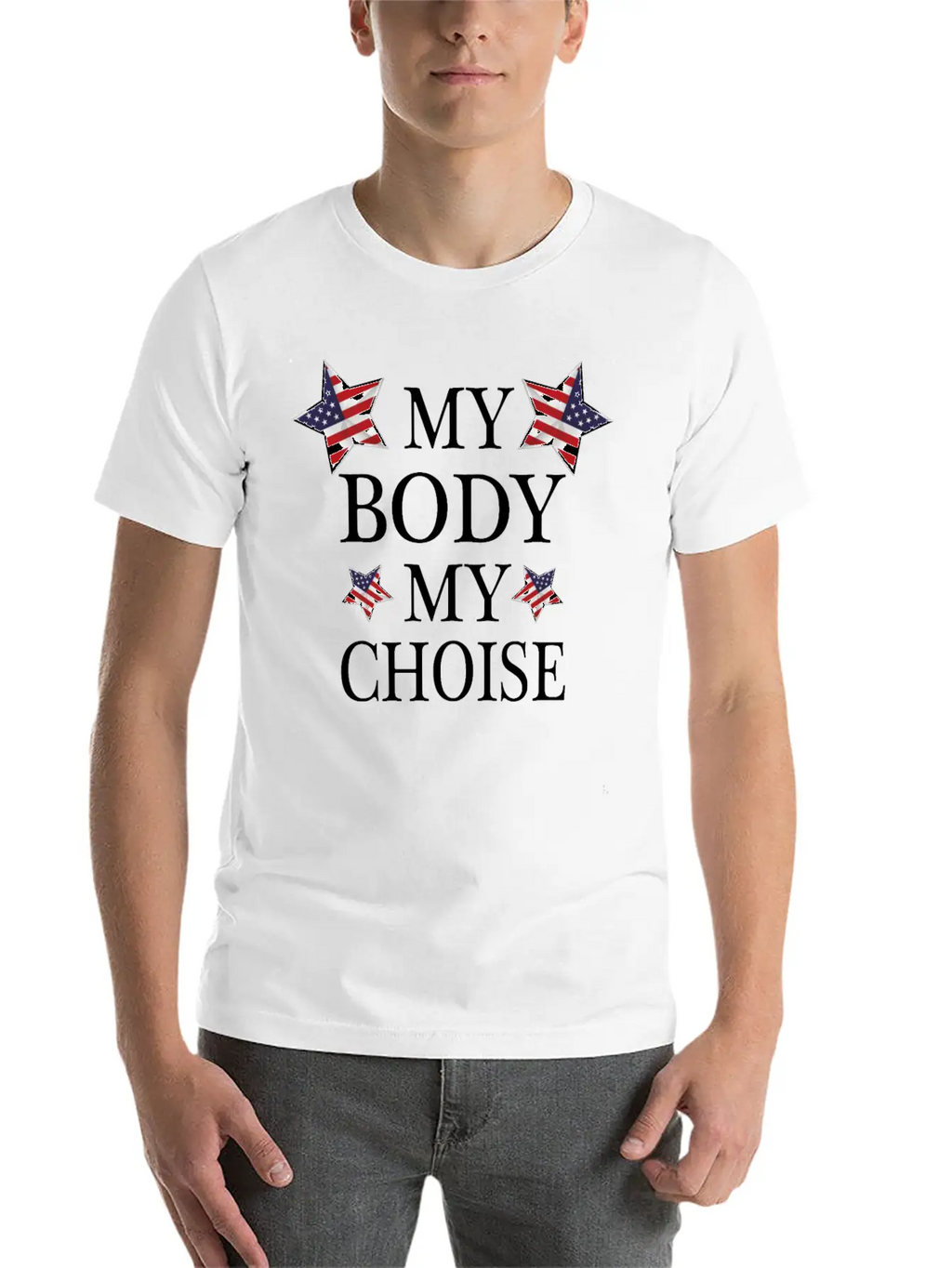 America My Body My Choise Breathable Soft Cotton T-Shirt – Timeless Casual Look
