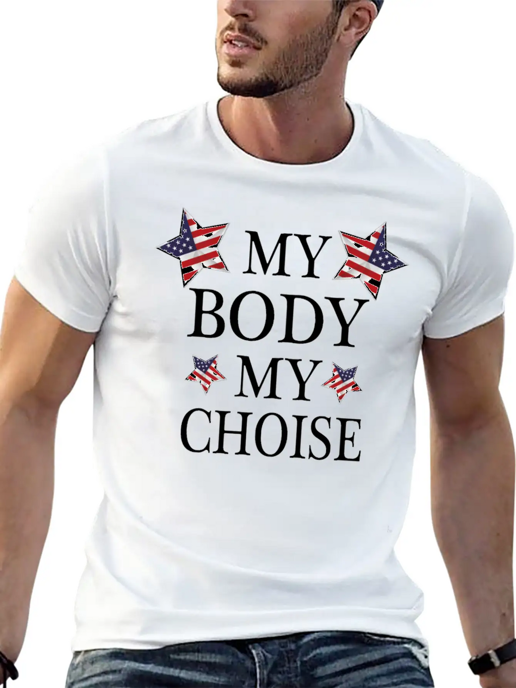 America My Body My Choise Breathable Soft Cotton T-Shirt – Timeless Casual Look