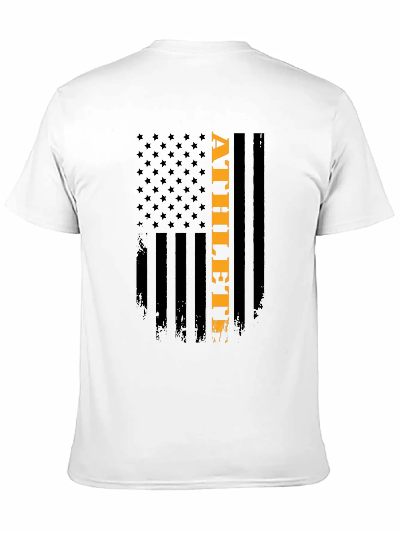 American Athlete Proud Of My Country Casual Graphic T-Shirt – Simple And Comfortable Daily Wear