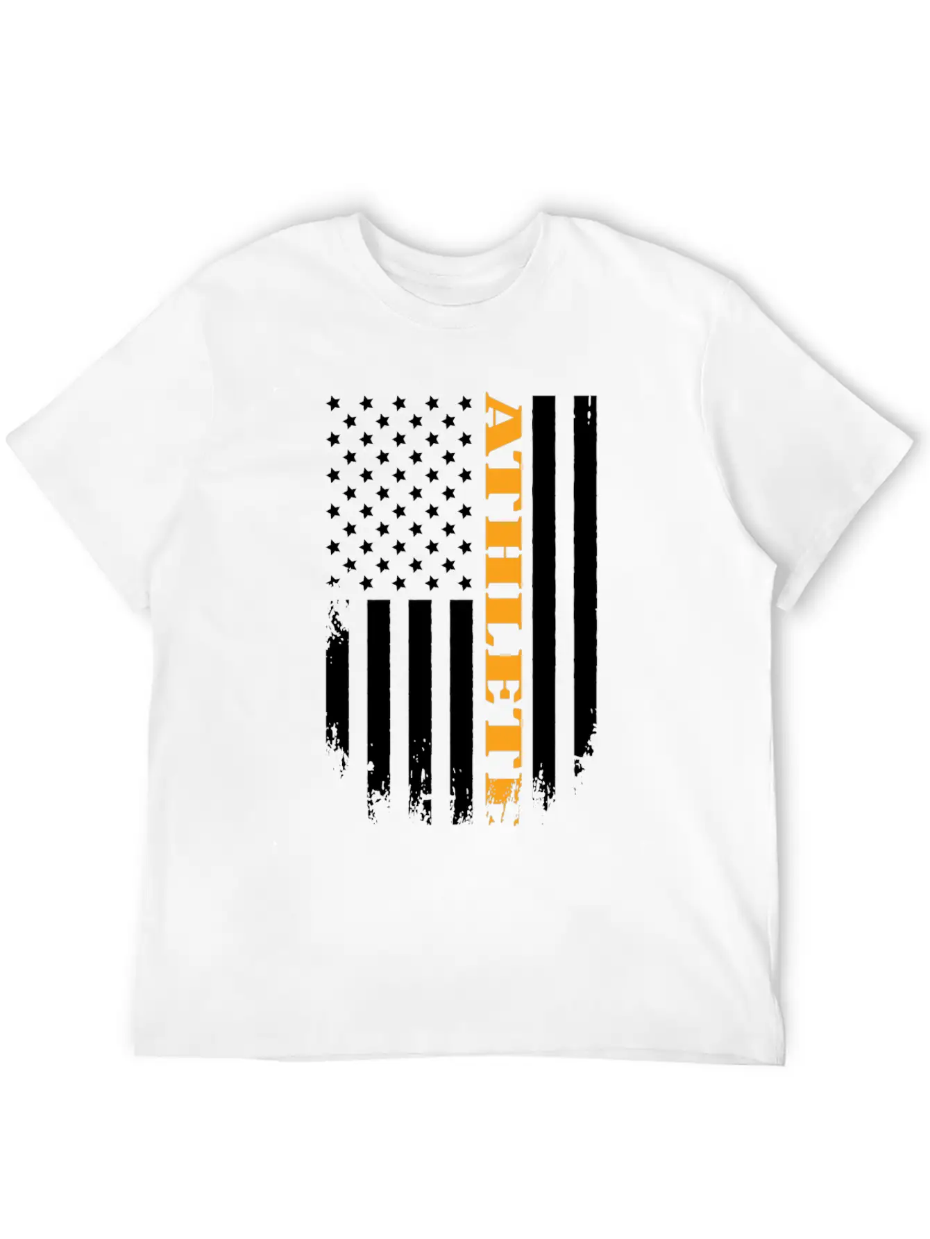 American Athlete Proud Of My Country Casual Graphic T-Shirt – Simple And Comfortable Daily Wear