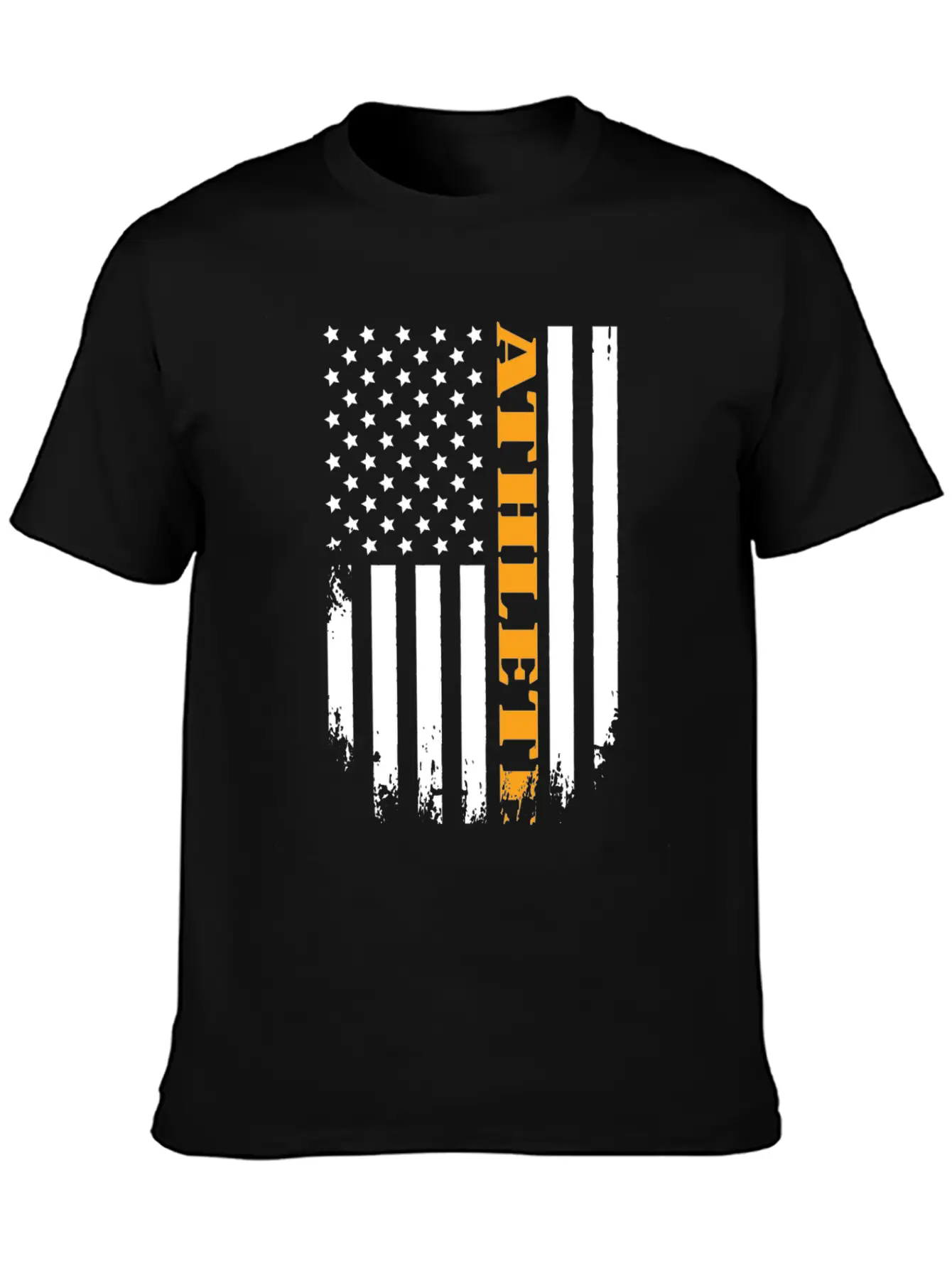 American Athlete Proud Of My Country Casual Graphic T-Shirt – Simple And Comfortable Daily Wear