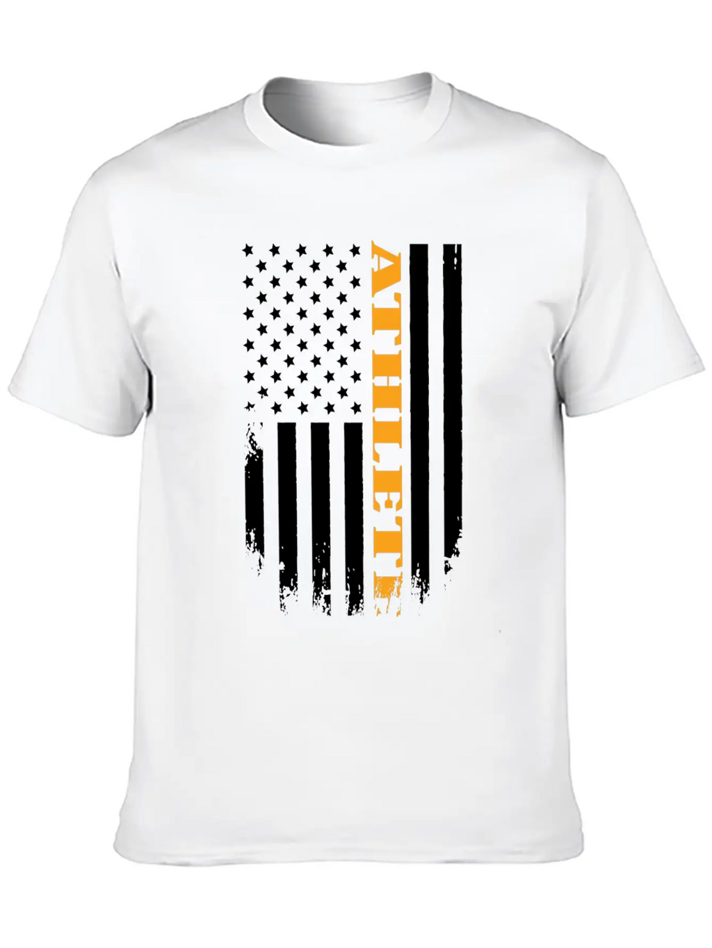 American Athlete Proud Of My Country Casual Graphic T-Shirt – Simple And Comfortable Daily Wear