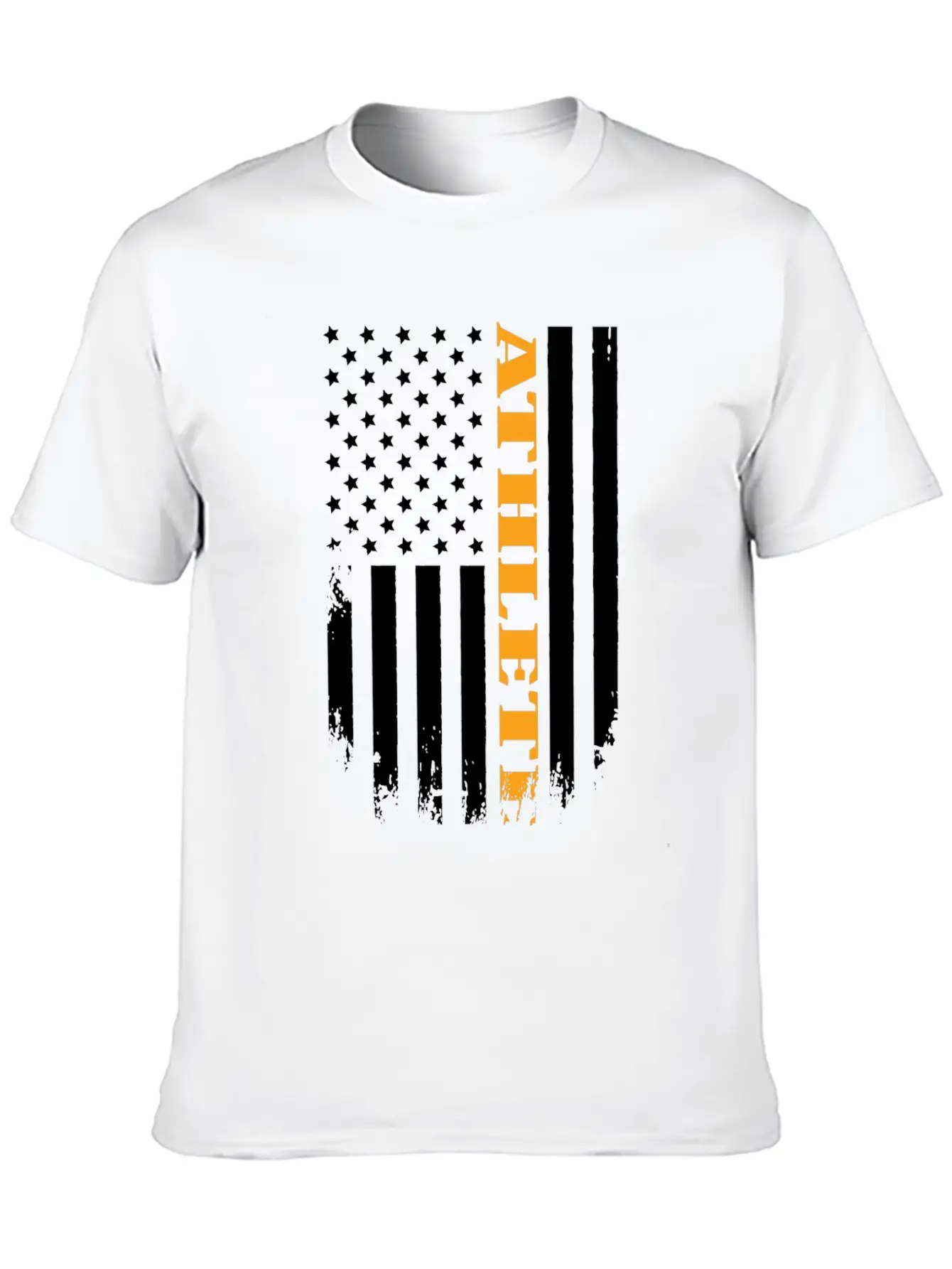 American Athlete Proud Of My Country Casual Graphic T-Shirt – Simple And Comfortable Daily Wear