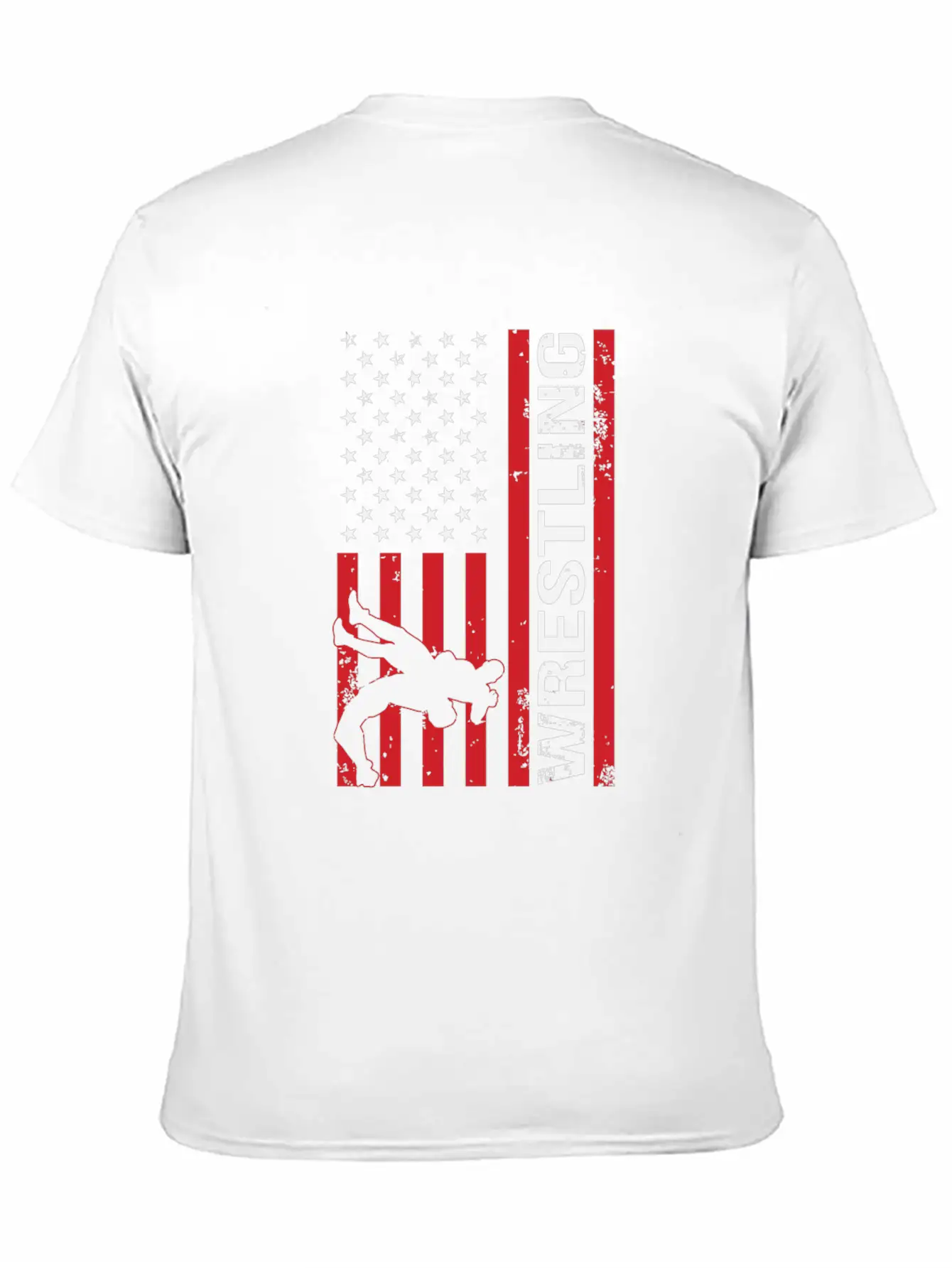 American Flag Competitive Wrestling Stylish Everyday T-Shirt – Unisex Basic Cotton Tee