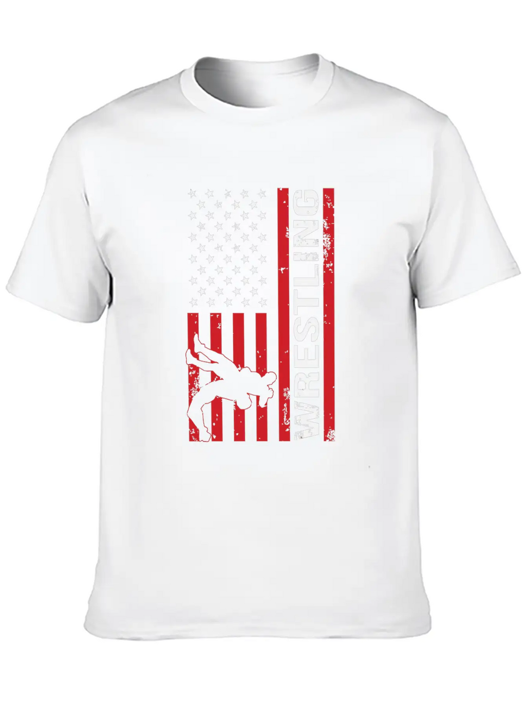 American Flag Competitive Wrestling Stylish Everyday T-Shirt – Unisex Basic Cotton Tee