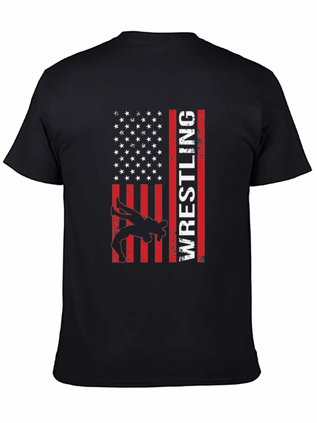 American Flag Competitive Wrestling Stylish Everyday T-Shirt – Unisex Basic Cotton Tee