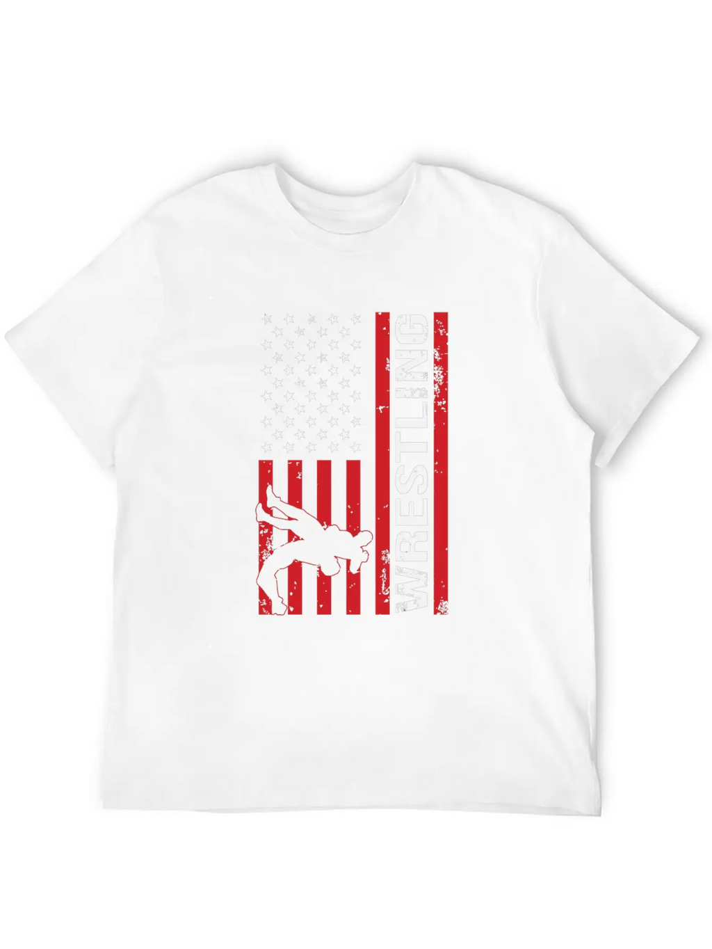 American Flag Competitive Wrestling Stylish Everyday T-Shirt – Unisex Basic Cotton Tee