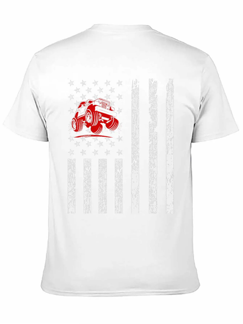 American Flag Jeep Unisex Casual T-Shirt – Clean Design For Daily Comfort
