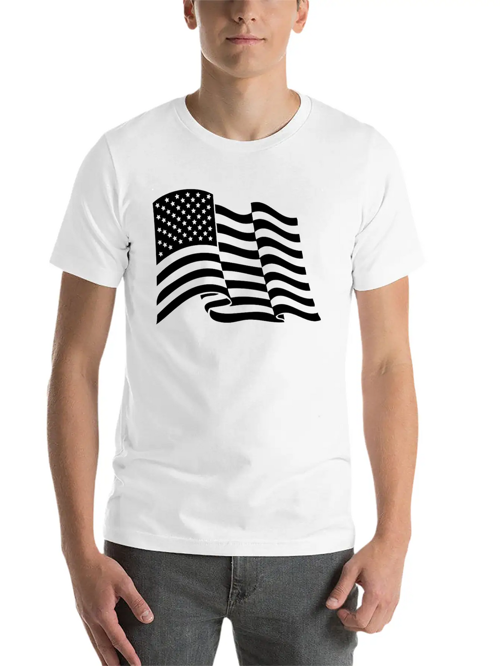 American Flag Tactical Subdued Unisex Casual T-Shirt – Clean Design For Daily Comfort