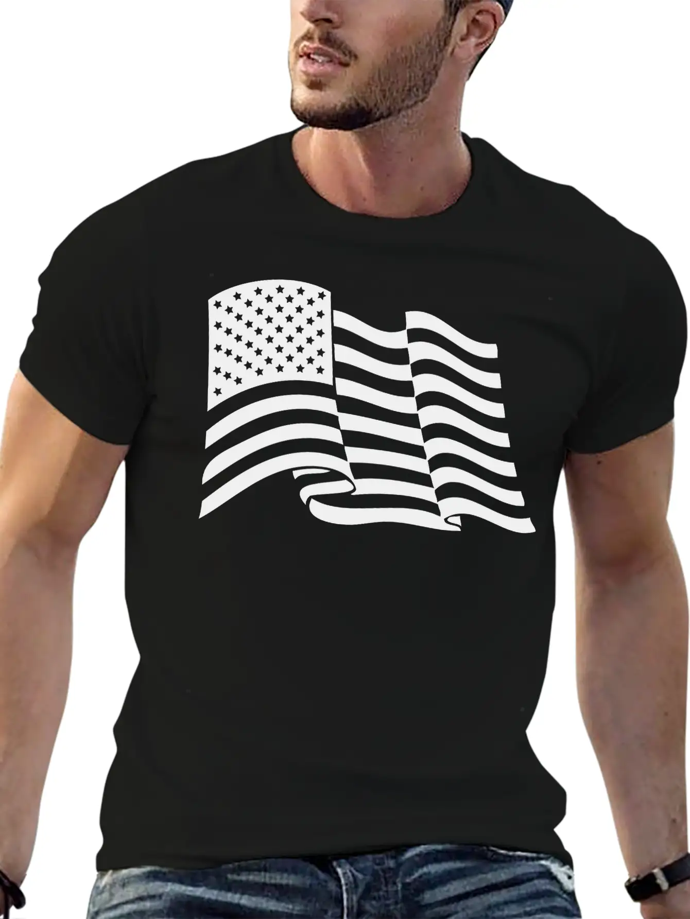 American Flag Tactical Subdued Unisex Casual T-Shirt – Clean Design For Daily Comfort
