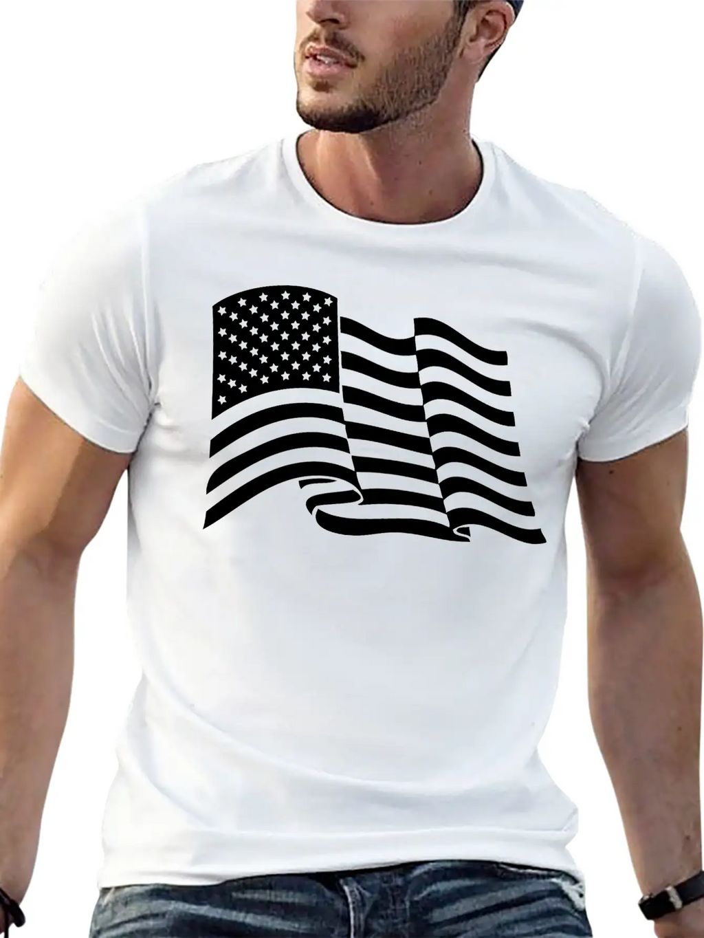 American Flag Tactical Subdued Unisex Casual T-Shirt – Clean Design For Daily Comfort