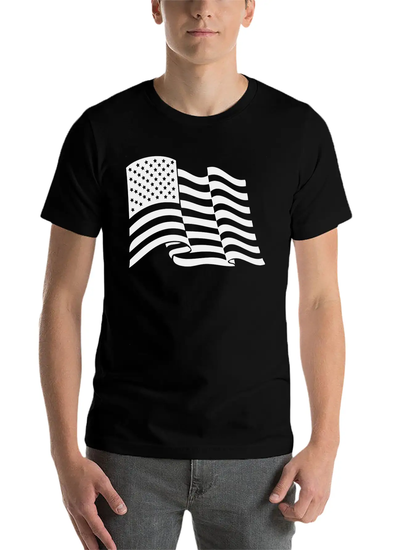 American Flag Tactical Subdued Unisex Casual T-Shirt – Clean Design For Daily Comfort