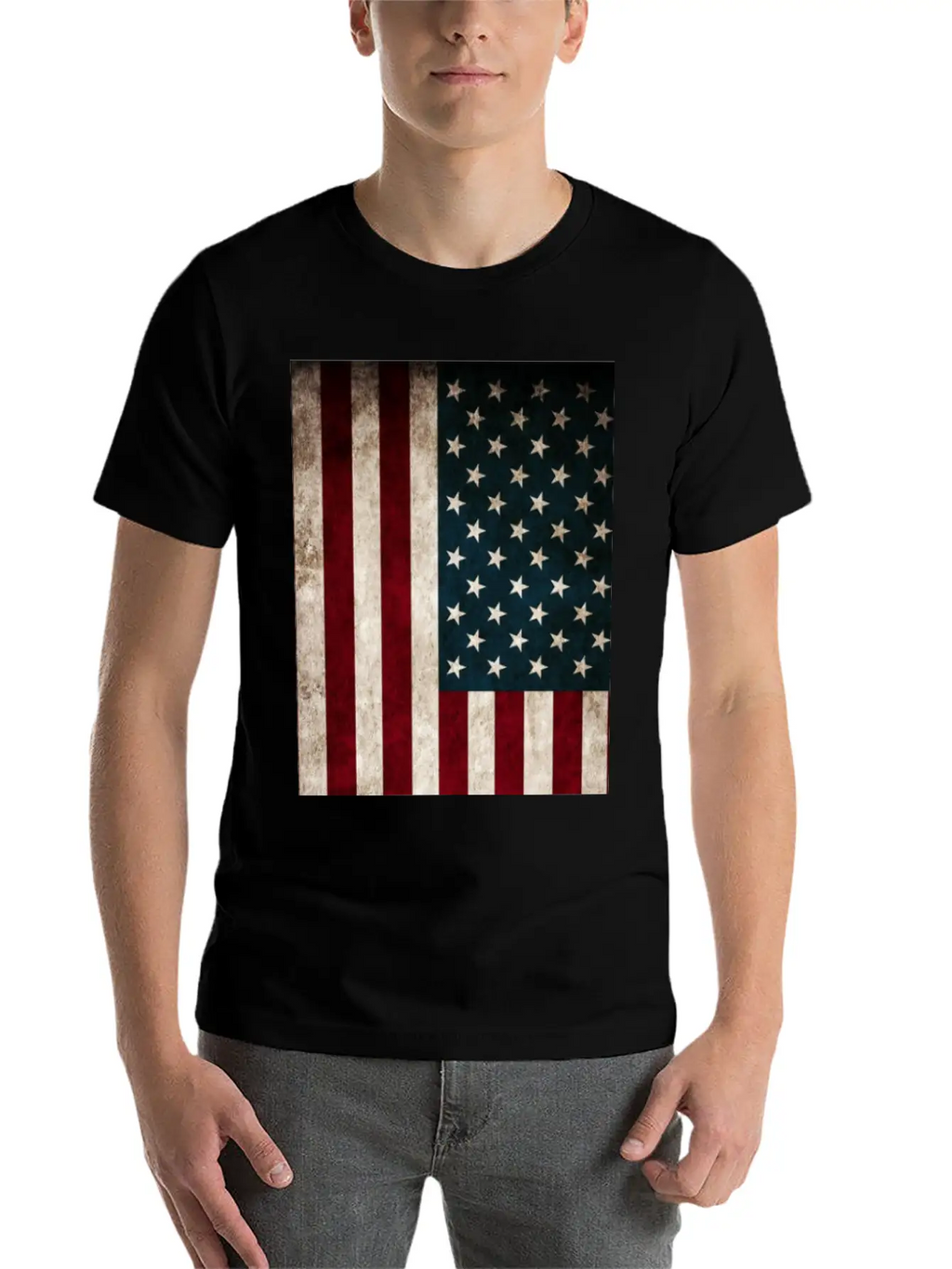 American Flag Unisex Casual T-Shirt – Clean Design For Daily Comfort