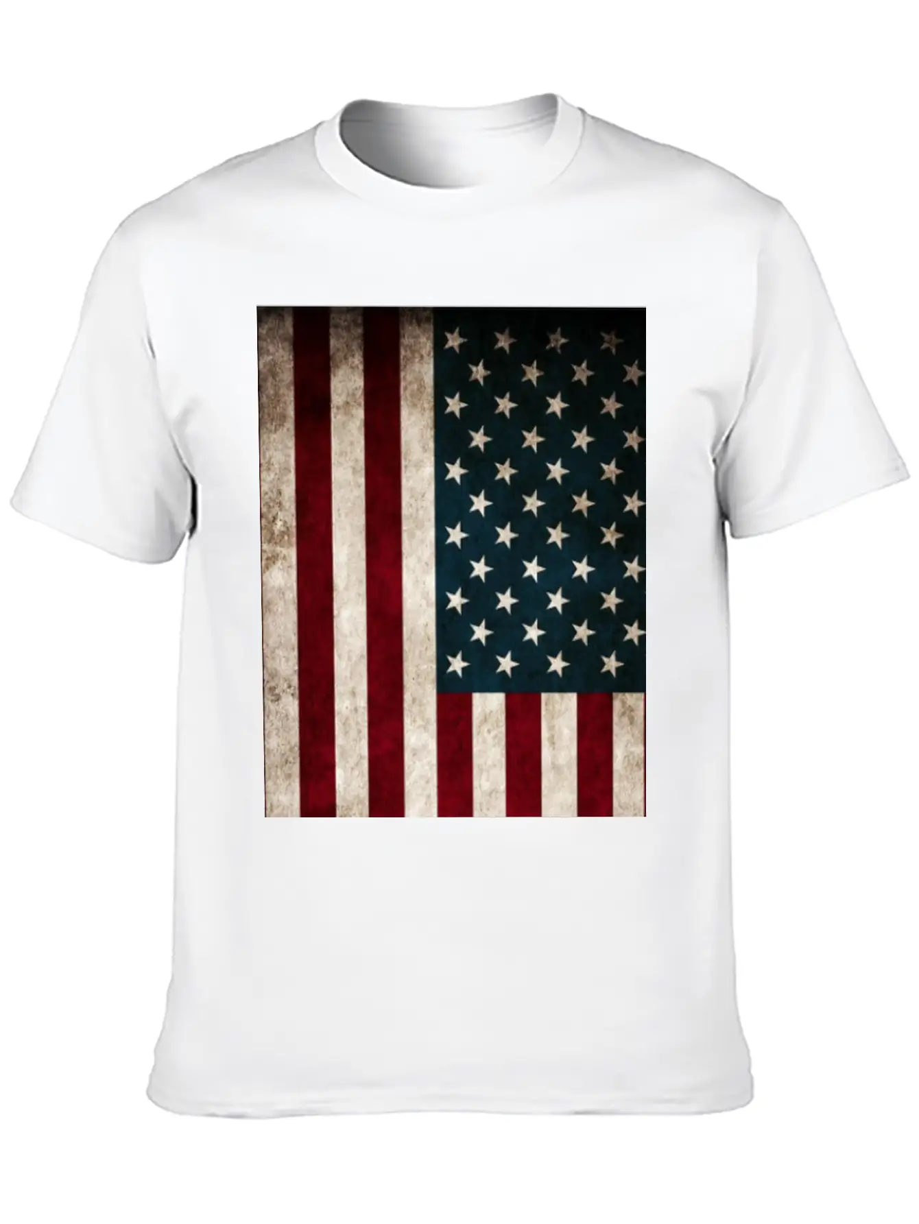 American Flag Unisex Casual T-Shirt – Clean Design For Daily Comfort