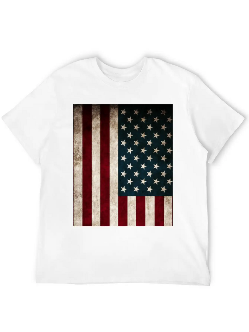 American Flag Unisex Casual T-Shirt – Clean Design For Daily Comfort