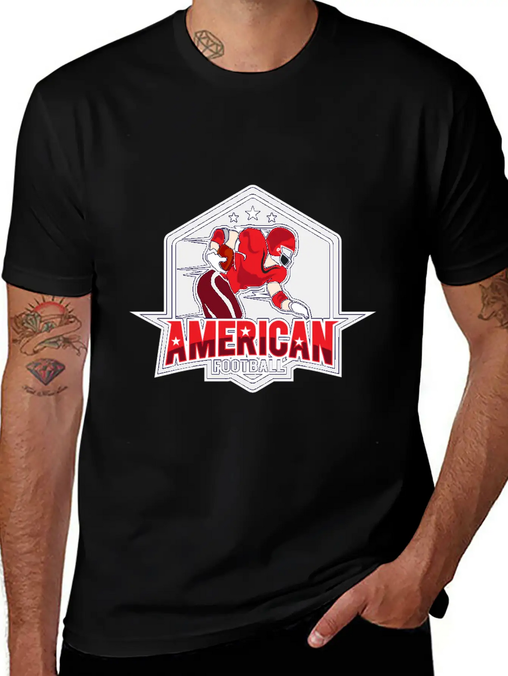 AMERICAN FOOTBAL Essential Cotton Tee For Daily Outfits – Unisex Style