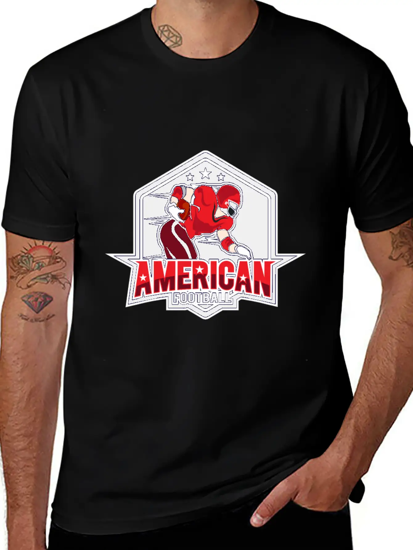 AMERICAN FOOTBAL Essential Cotton Tee For Daily Outfits – Unisex Style