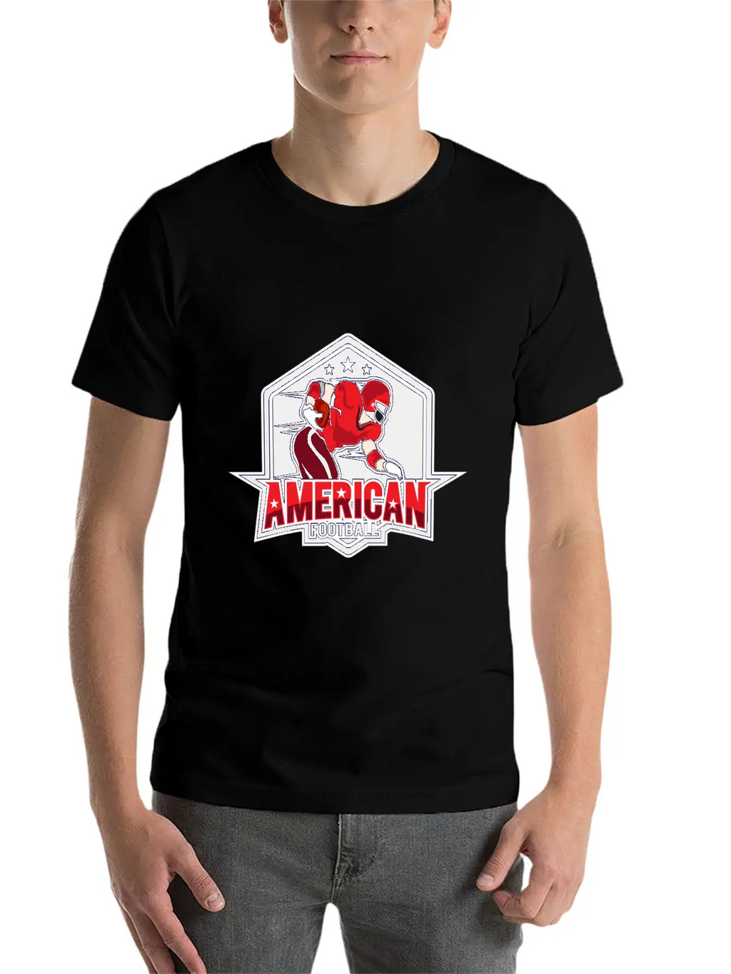 AMERICAN FOOTBAL Essential Cotton Tee For Daily Outfits – Unisex Style