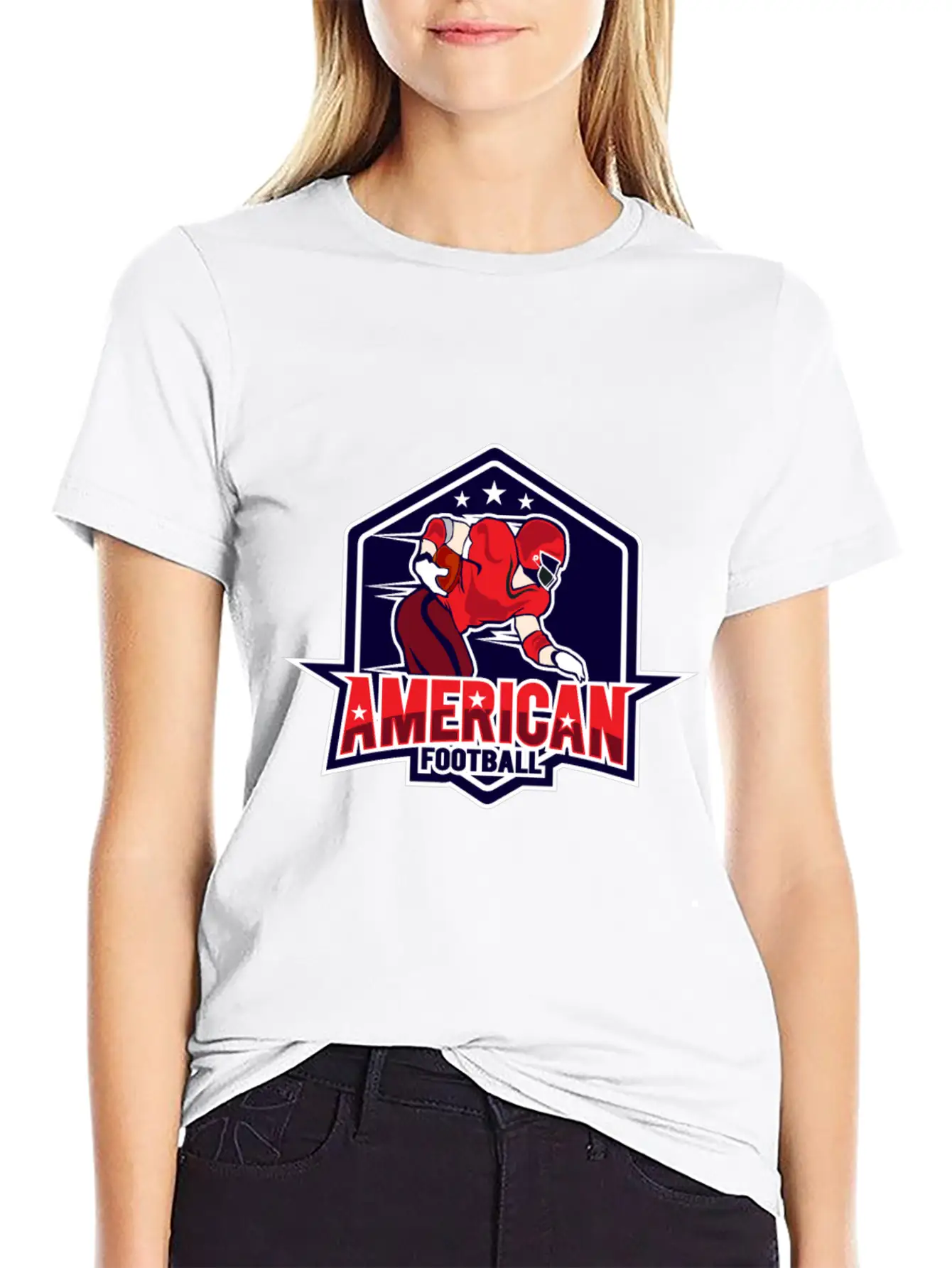 AMERICAN FOOTBAL Essential Cotton Tee For Daily Outfits – Unisex Style