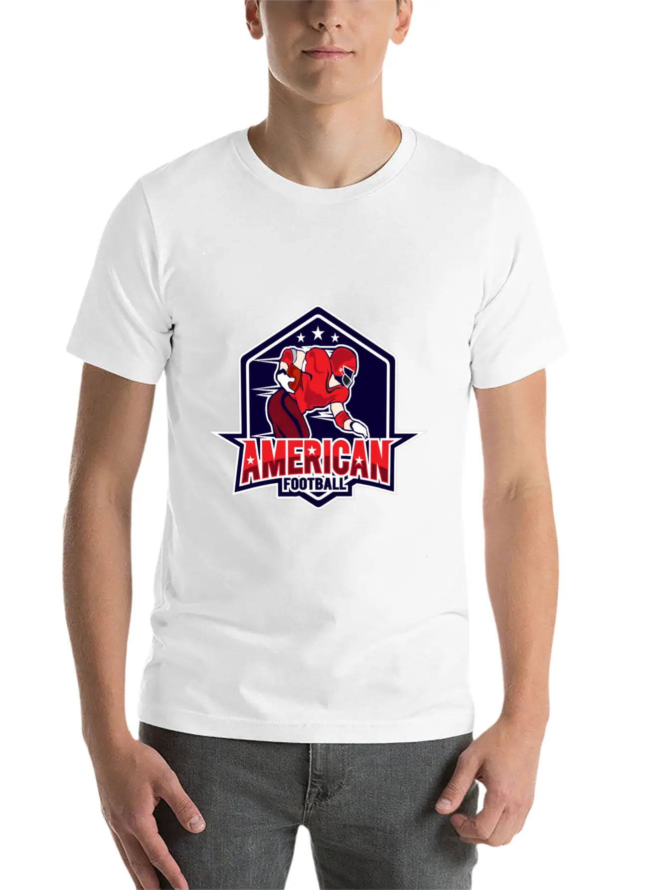 AMERICAN FOOTBAL Essential Cotton Tee For Daily Outfits – Unisex Style