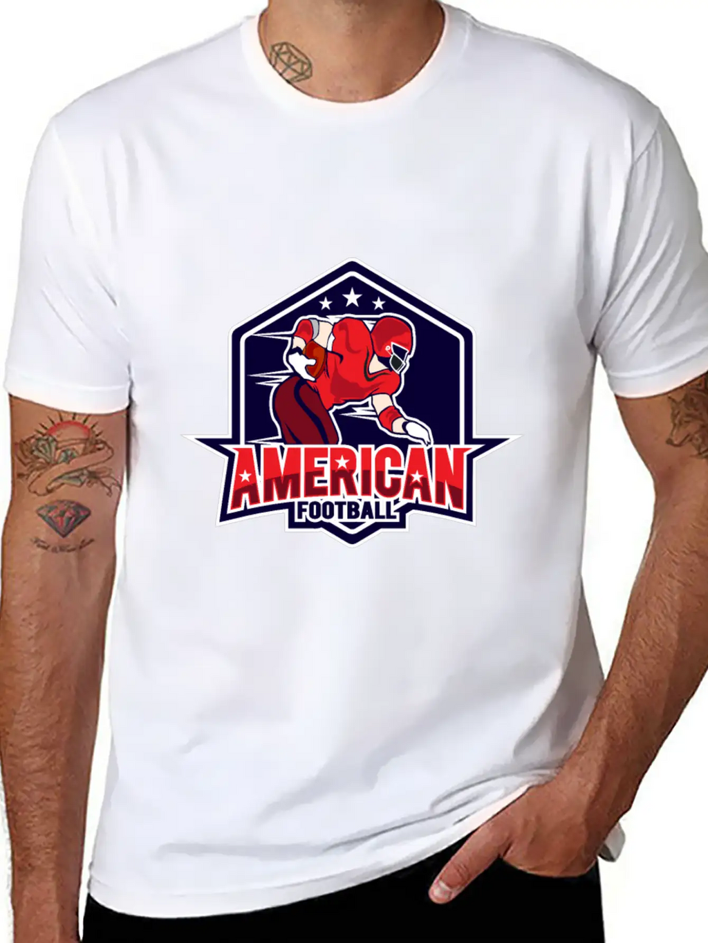 AMERICAN FOOTBAL Essential Cotton Tee For Daily Outfits – Unisex Style