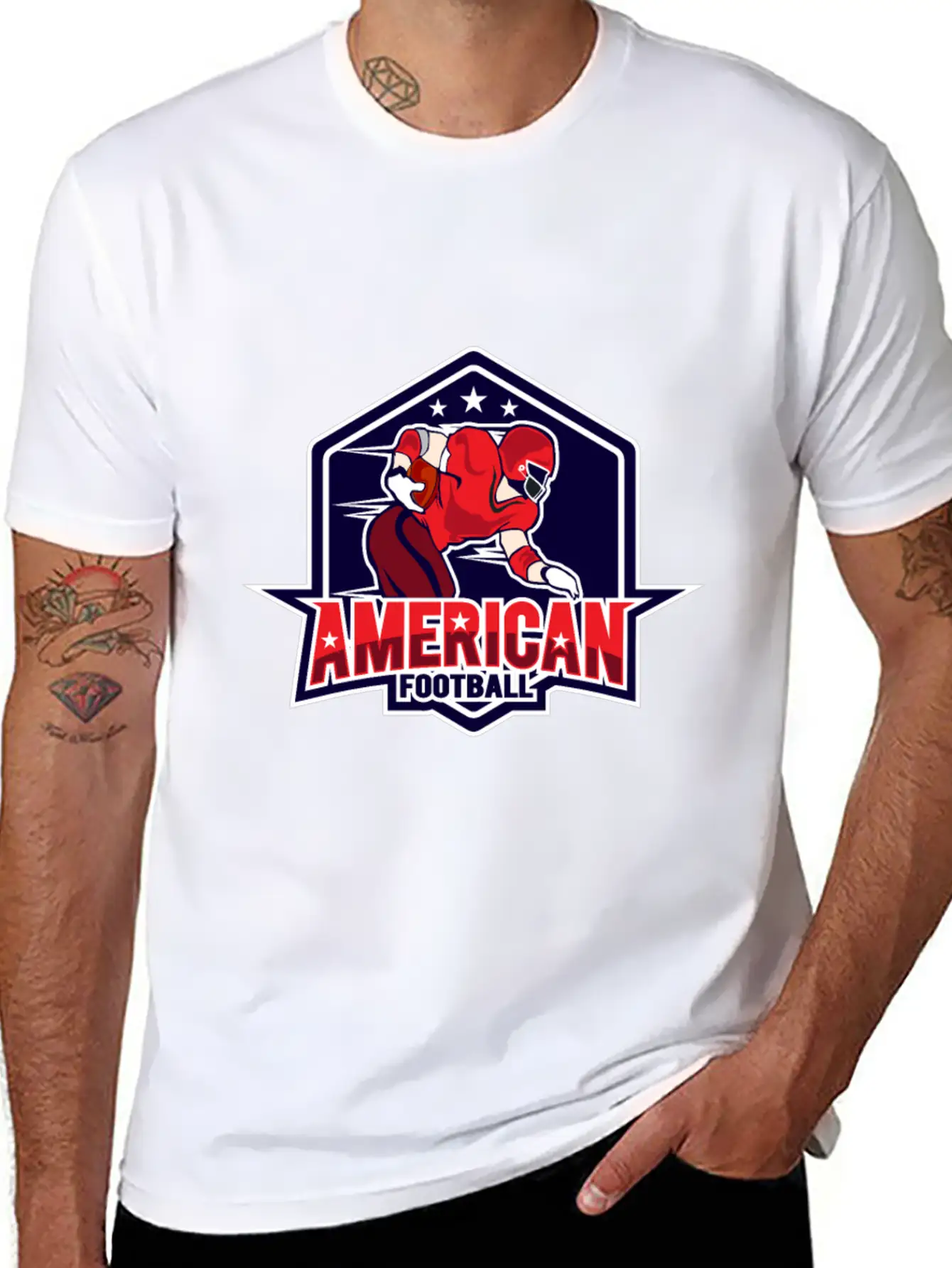 AMERICAN FOOTBAL Essential Cotton Tee For Daily Outfits – Unisex Style