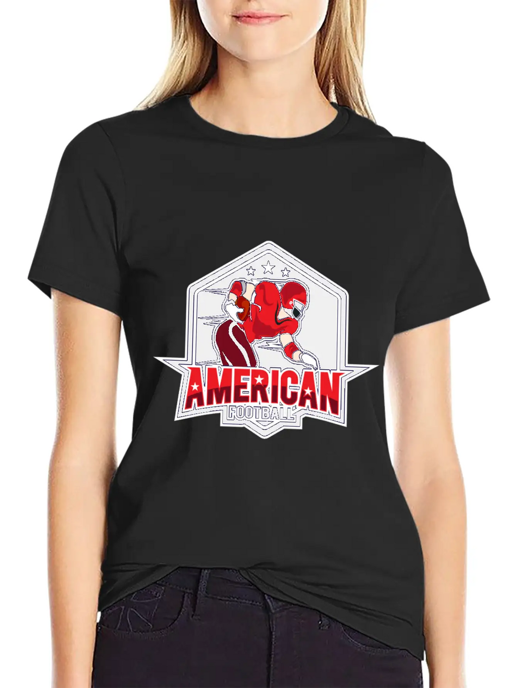 AMERICAN FOOTBAL Essential Cotton Tee For Daily Outfits – Unisex Style