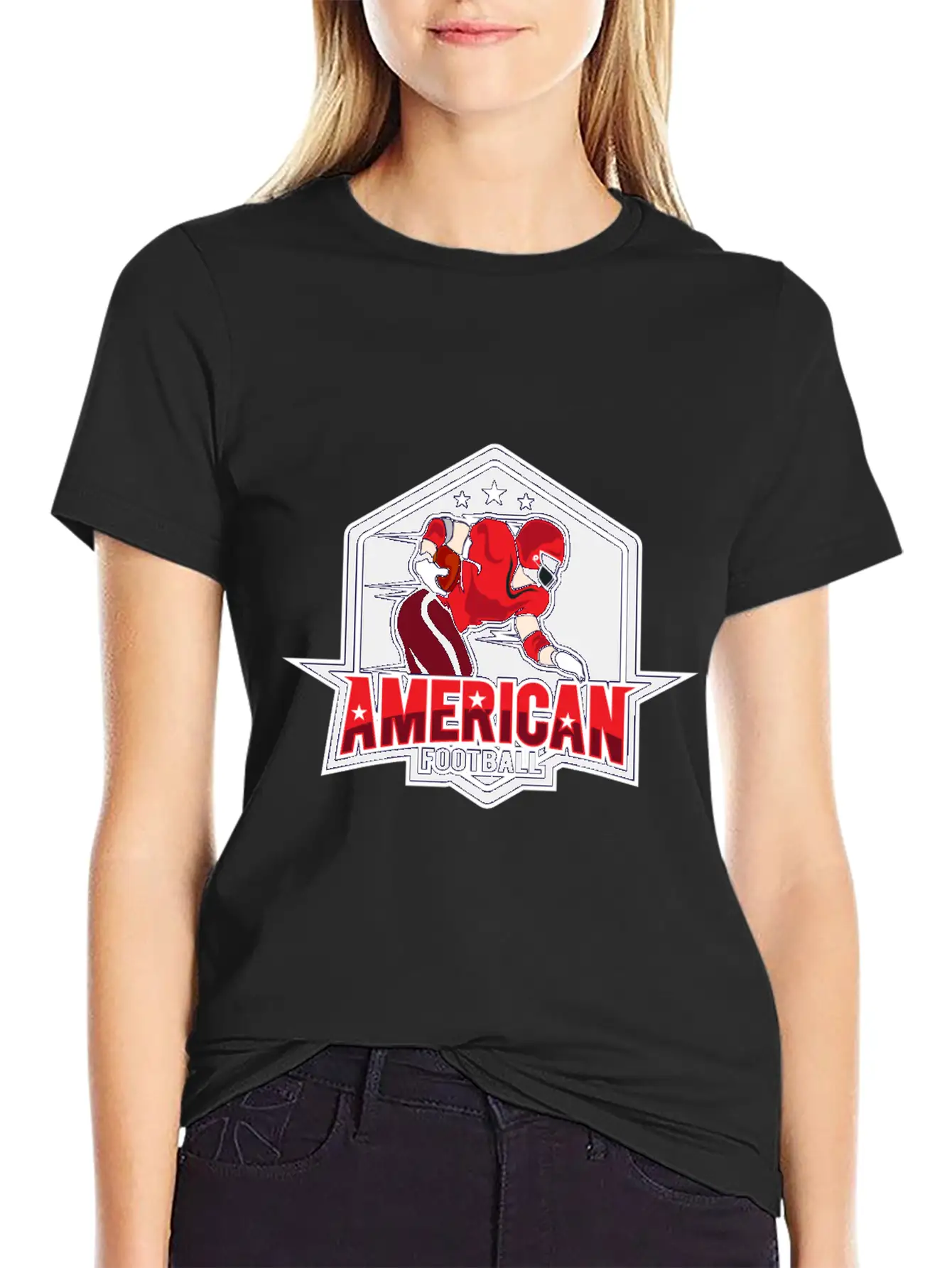 AMERICAN FOOTBAL Essential Cotton Tee For Daily Outfits – Unisex Style