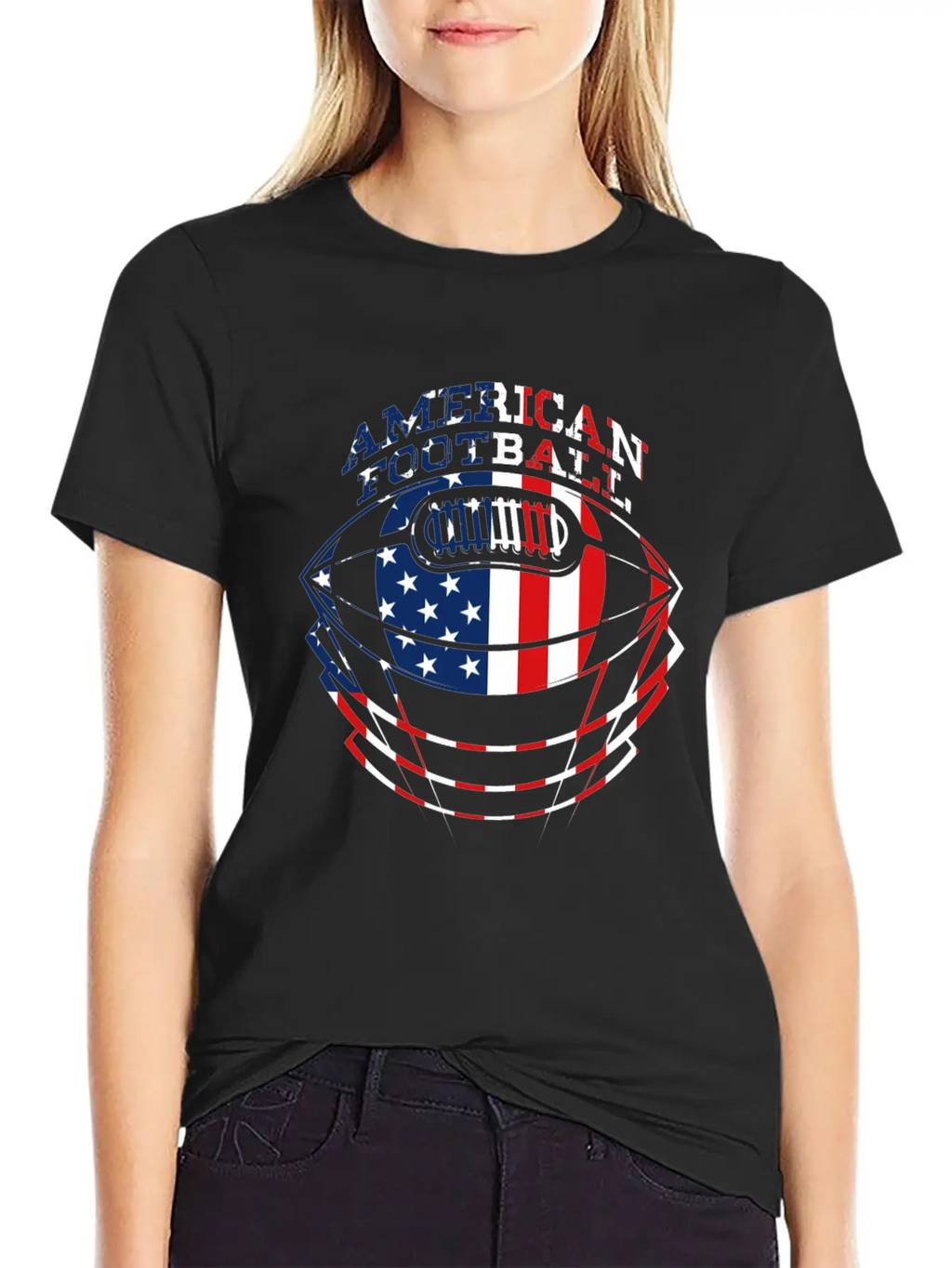 American Football Breathable Graphic T-Shirt – Perfect For Casual Days