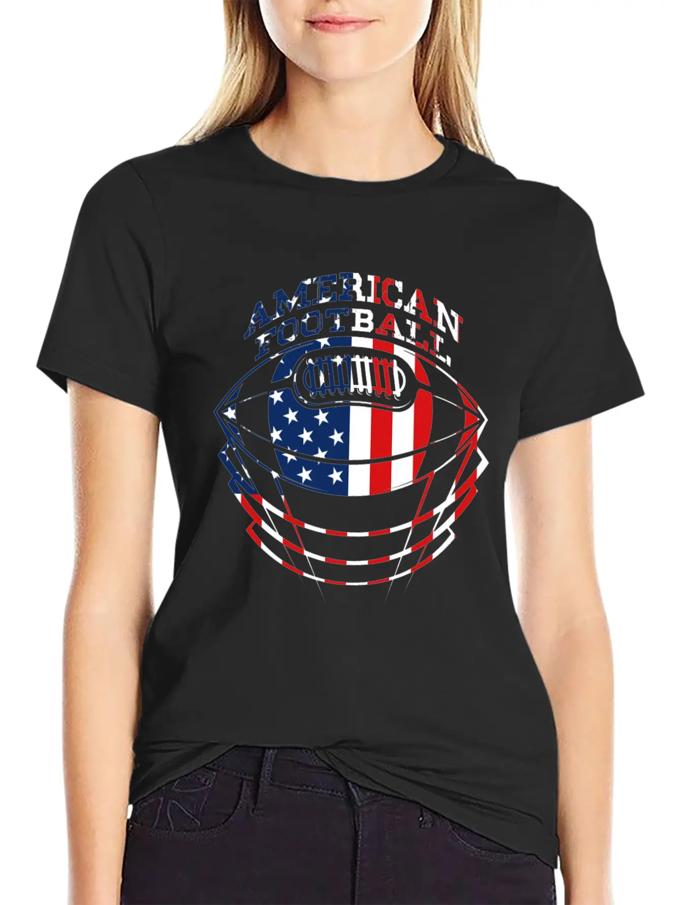 American Football Breathable Graphic T-Shirt – Perfect For Casual Days
