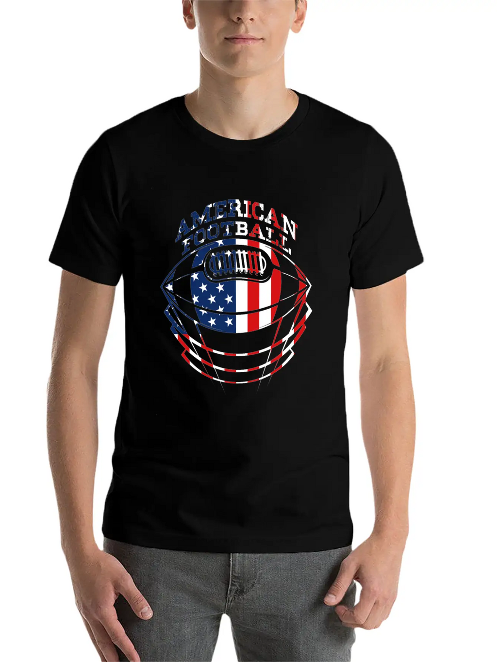 American Football Breathable Graphic T-Shirt – Perfect For Casual Days