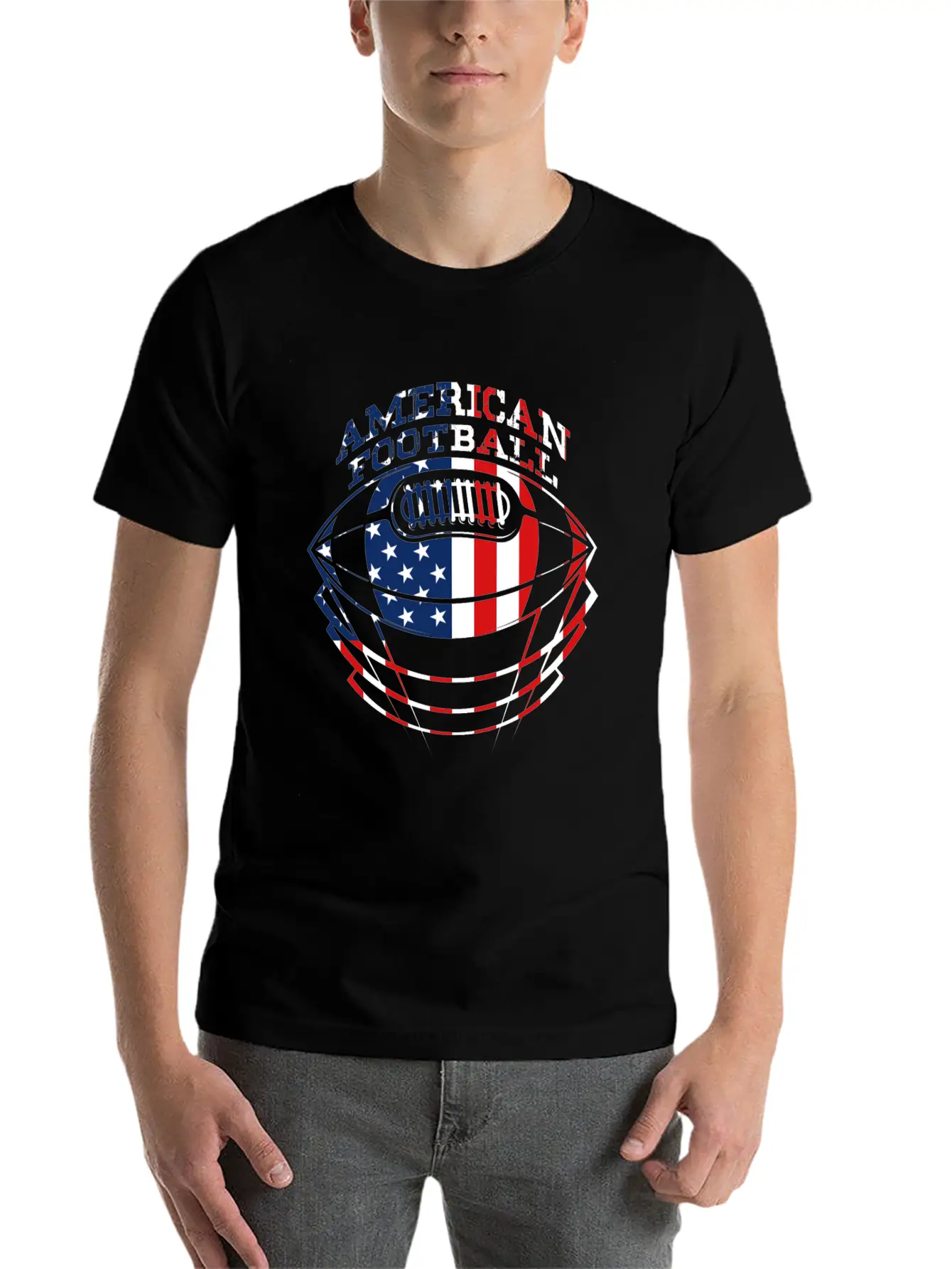 American Football Breathable Graphic T-Shirt – Perfect For Casual Days