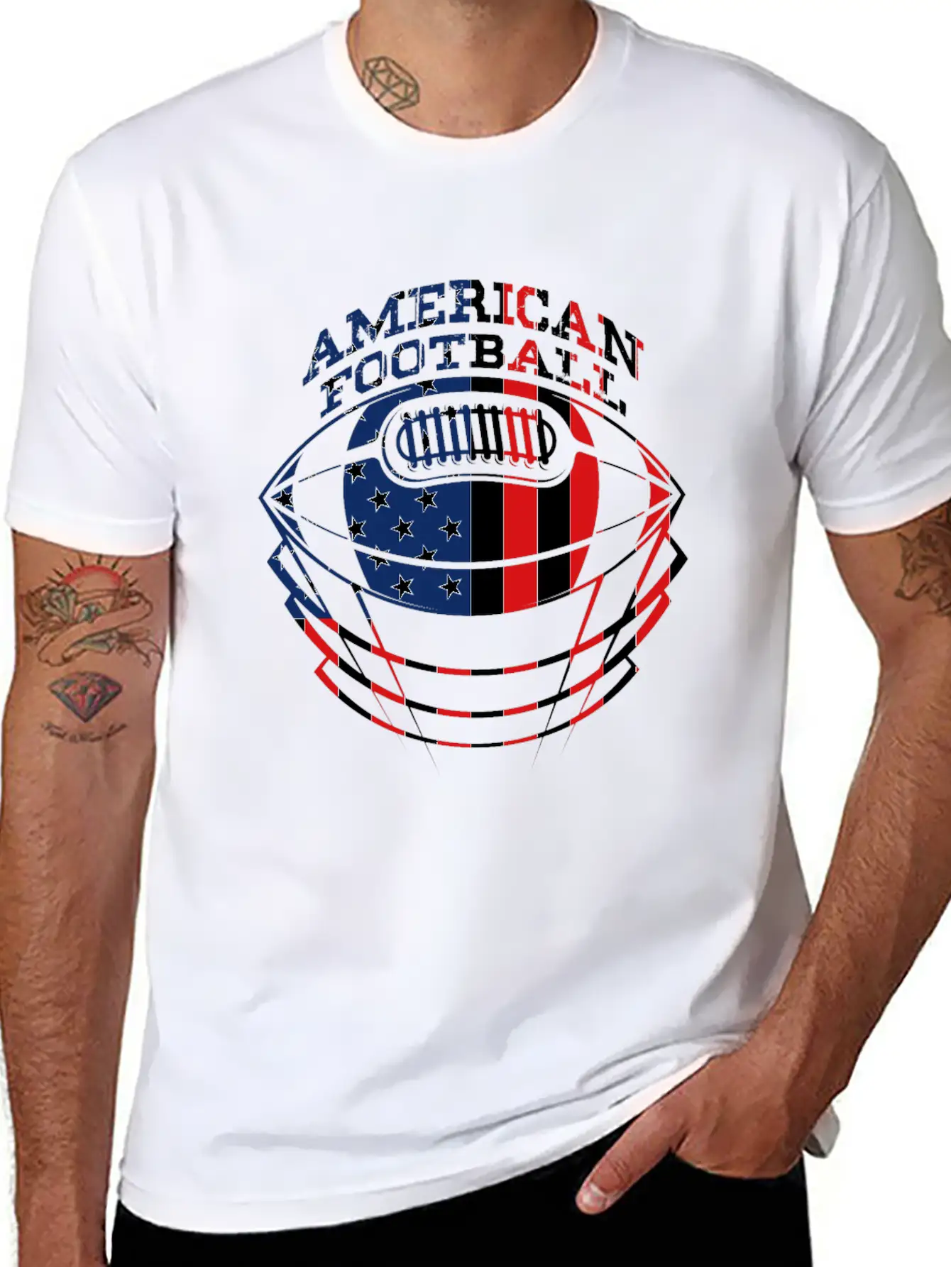 American Football Breathable Graphic T-Shirt – Perfect For Casual Days