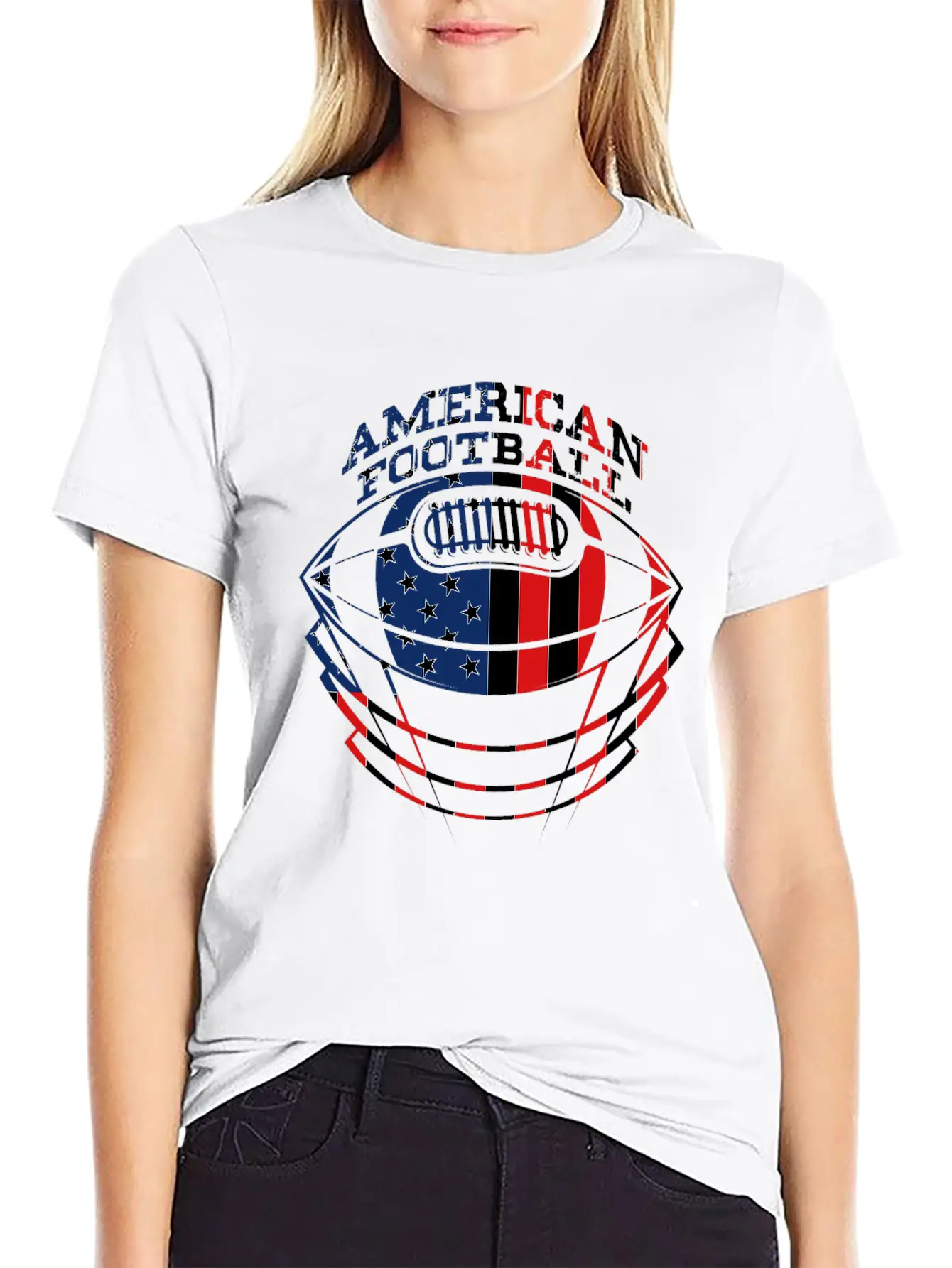American Football Breathable Graphic T-Shirt – Perfect For Casual Days